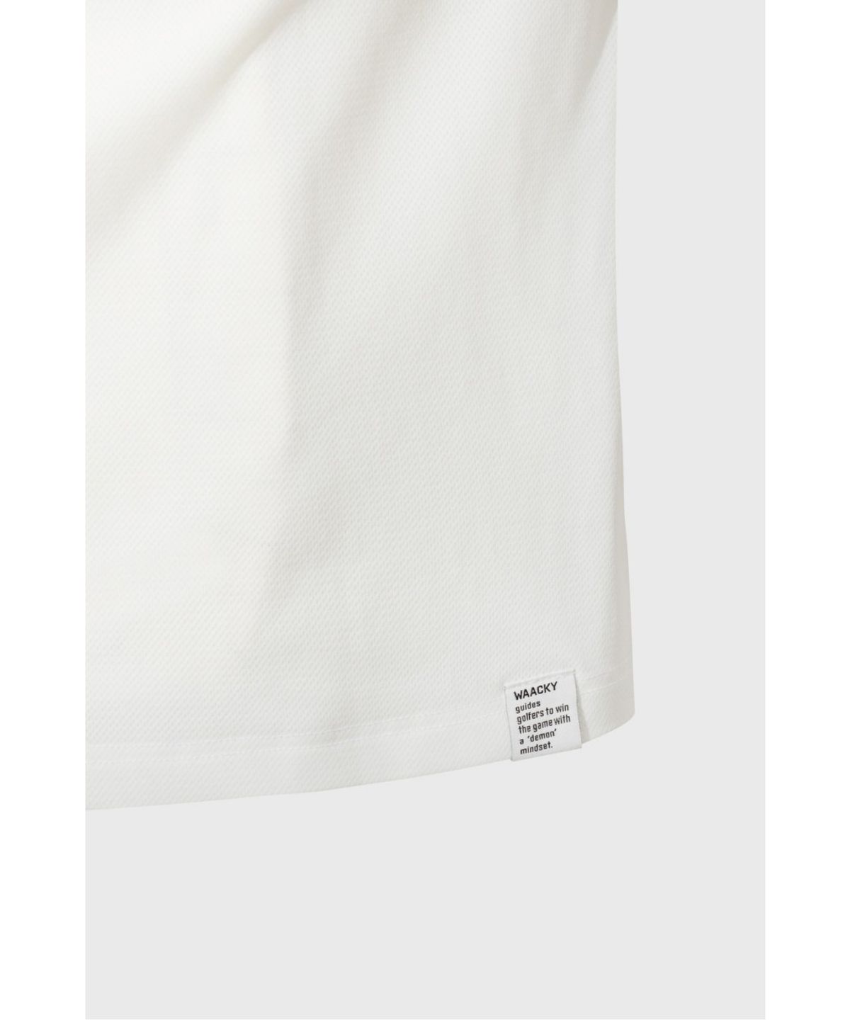 왁(WAAC) Men Tricot mesh high-neck t-shirts WMTCM26330WHX