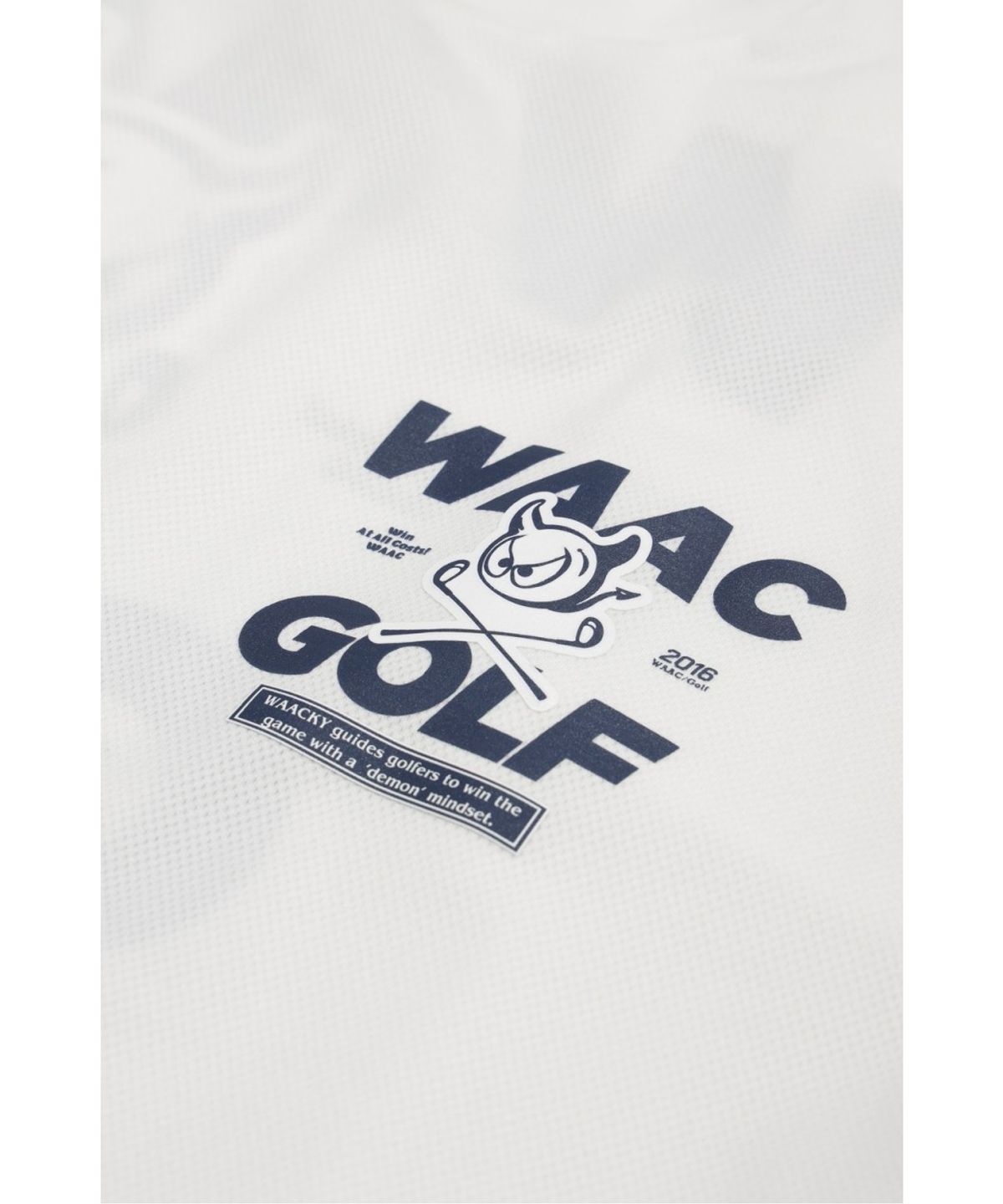 왁(WAAC) Men Tricot mesh high-neck t-shirts WMTCM26330WHX
