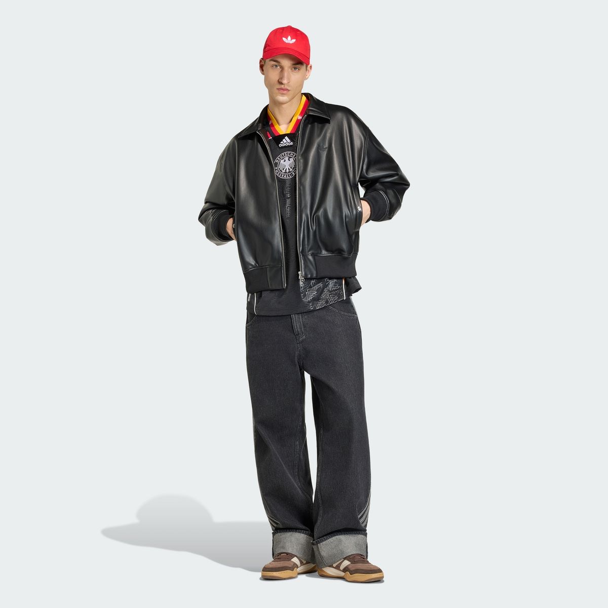 아디다스(ADIDAS) 브링백 리믹스 독일 저지 - 블랙 / KD5980