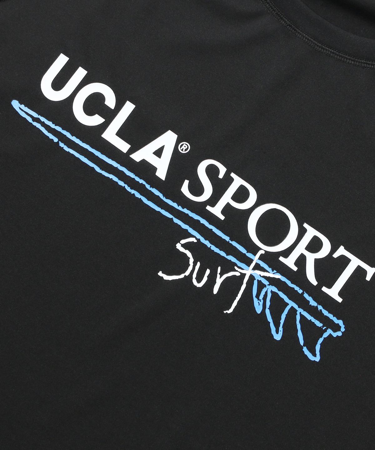 유씨엘에이(UCLA) 남성 스포츠 서프보드 래글런 래쉬가드[BLACK](UCRLT40)