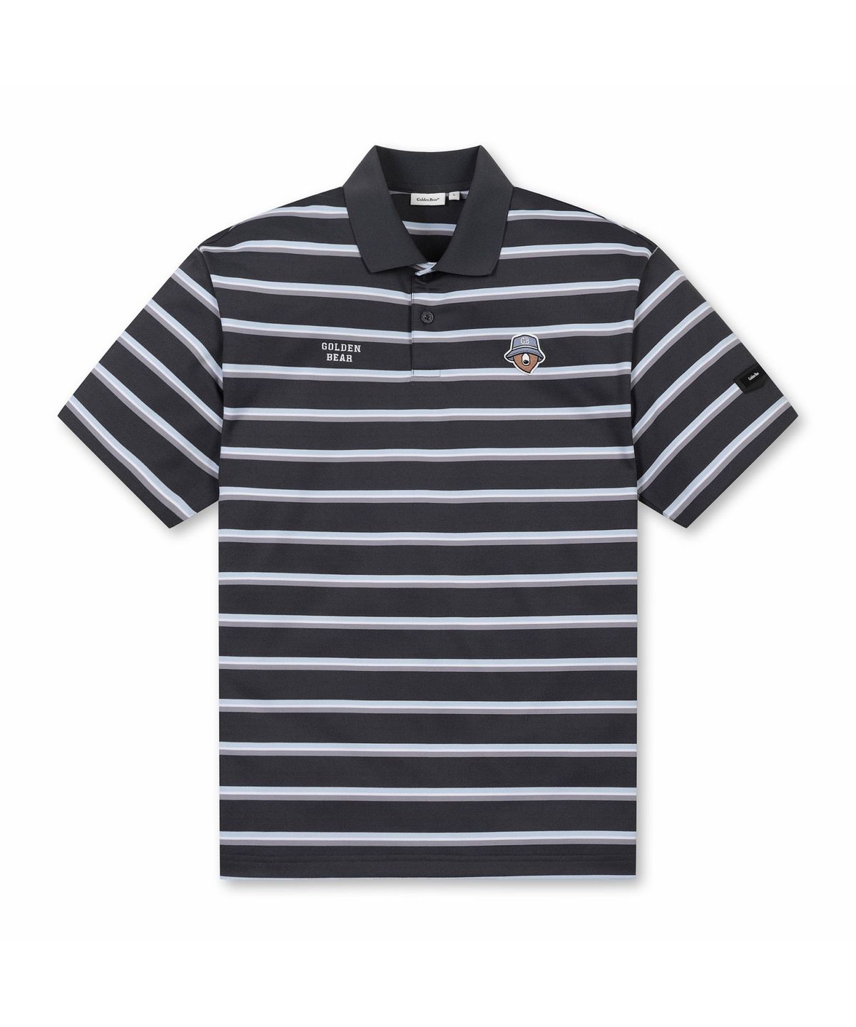 골든베어(GOLDEN BEAR) (M) Striped Pique T-shirt G4TAM26421NYX
