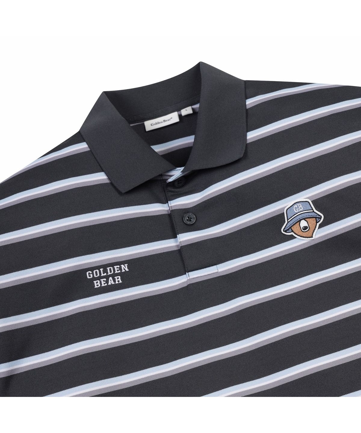골든베어(GOLDEN BEAR) (M) Striped Pique T-shirt G4TAM26421NYX