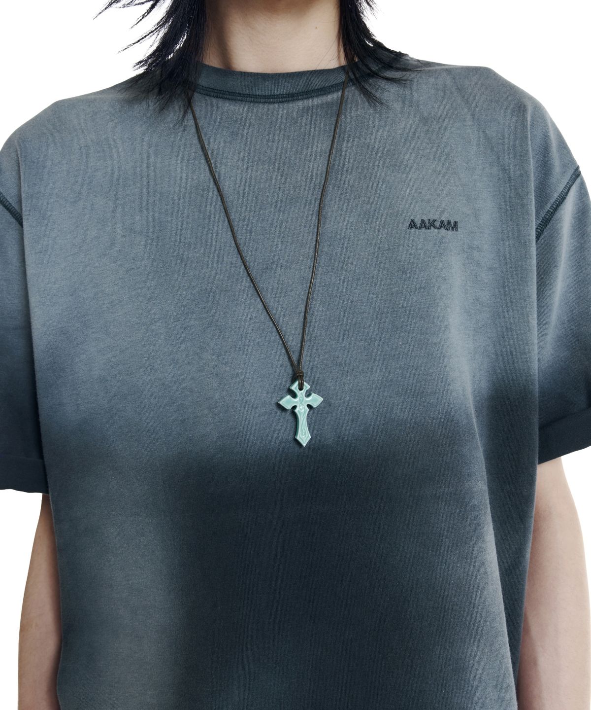 아캄(AAKAM) Ceramic CROS2 Necklace (Mint)