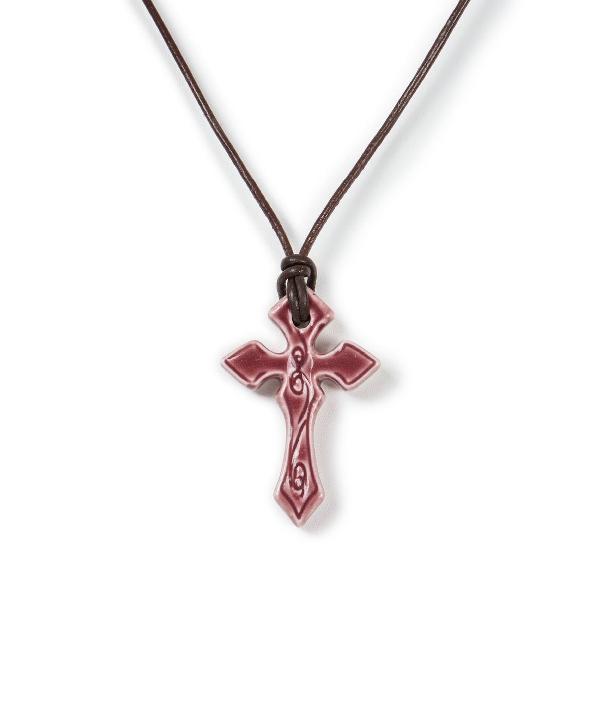 아캄(AAKAM) Ceramic CROS2 Necklace (Red)