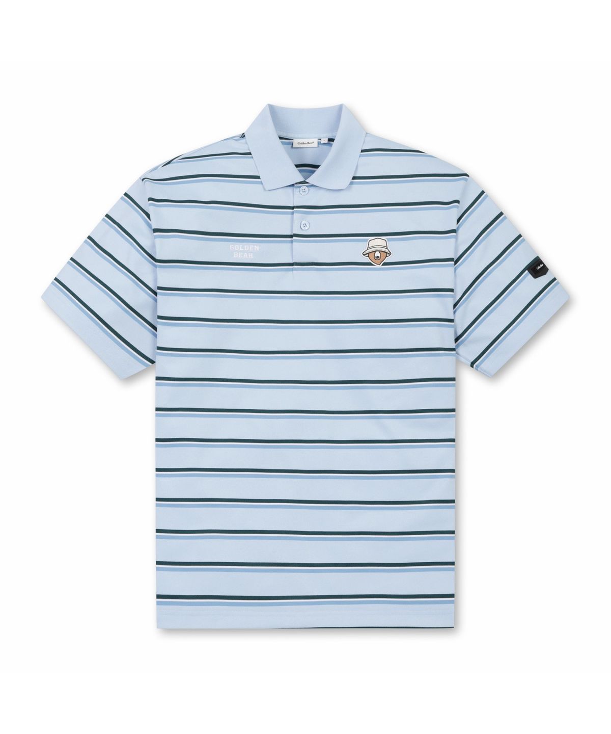 골든베어(GOLDEN BEAR) (M) Striped Pique T-shirt G4TAM26421BUX