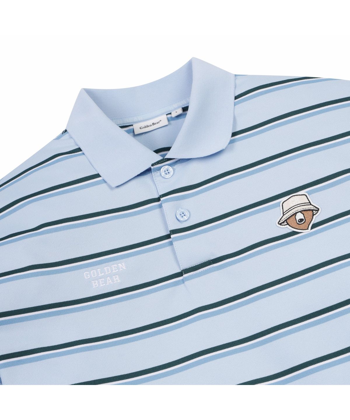 골든베어(GOLDEN BEAR) (M) Striped Pique T-shirt G4TAM26421BUX