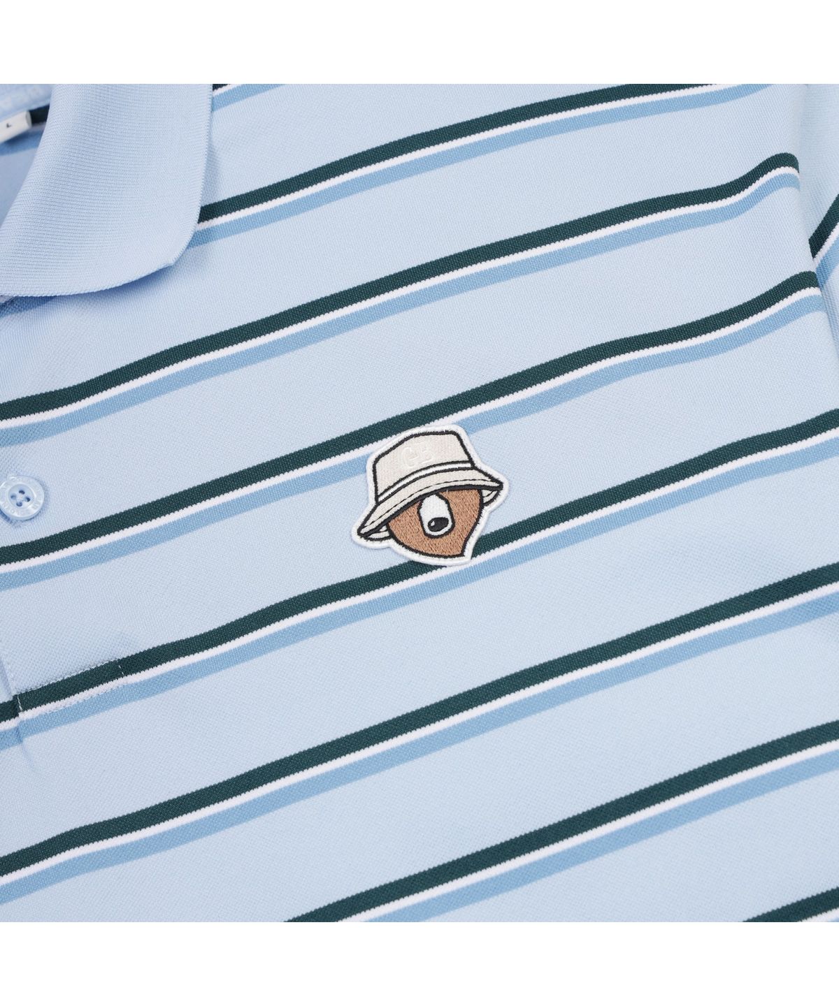 골든베어(GOLDEN BEAR) (M) Striped Pique T-shirt G4TAM26421BUX