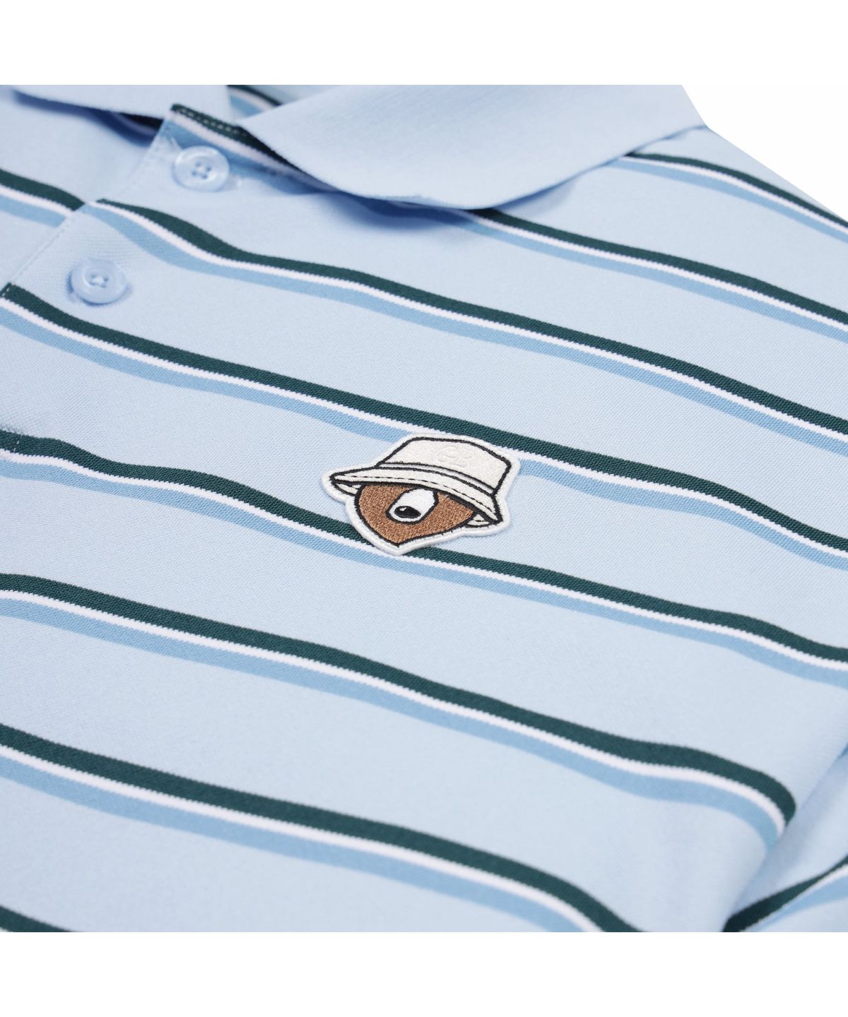 골든베어(GOLDEN BEAR) (M) Striped Pique T-shirt G4TAM26421BUX