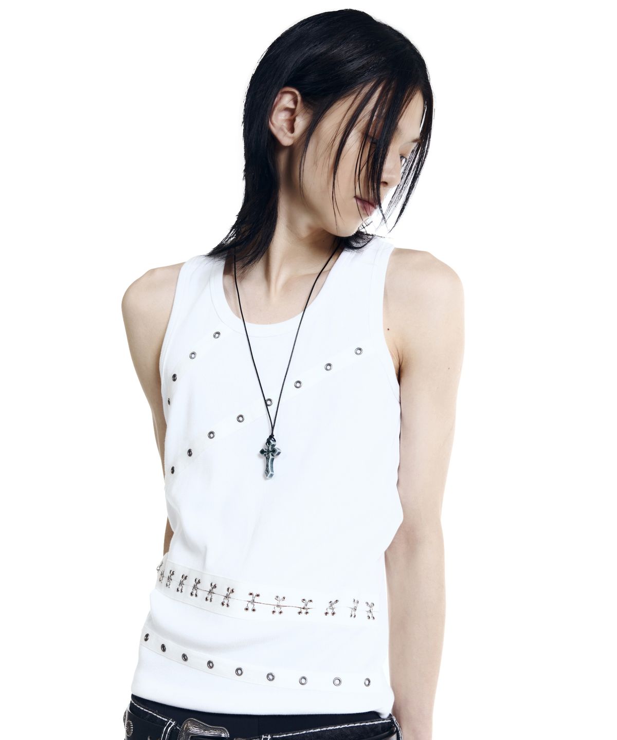 아캄(AAKAM) Ceramic CROS2 Necklace (Black)