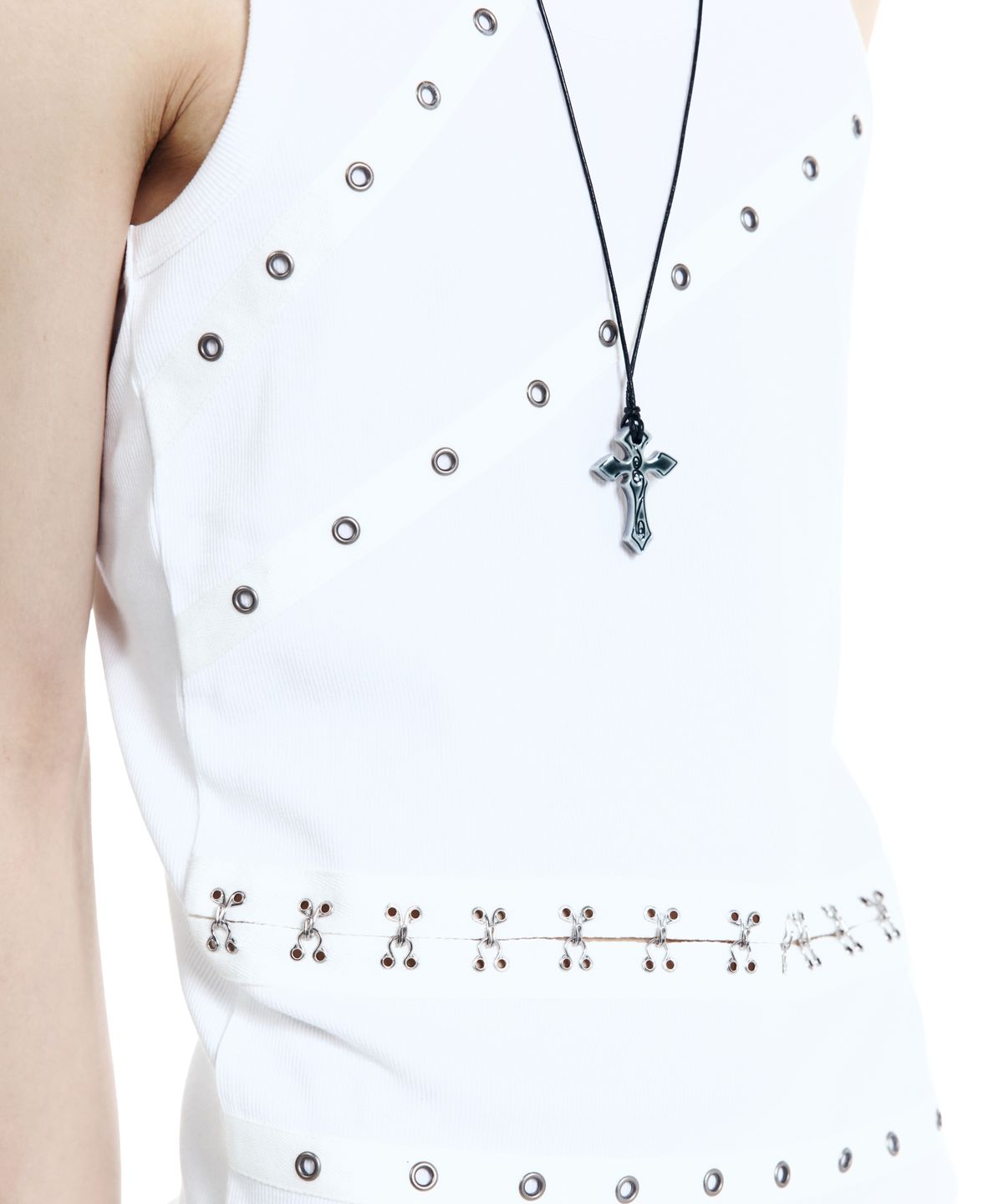 아캄(AAKAM) Ceramic CROS2 Necklace (Black)