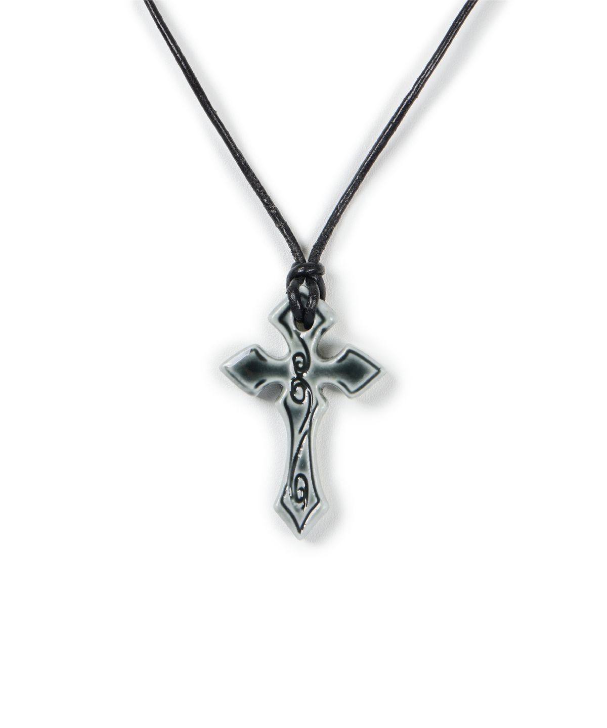아캄(AAKAM) Ceramic CROS2 Necklace (Black)