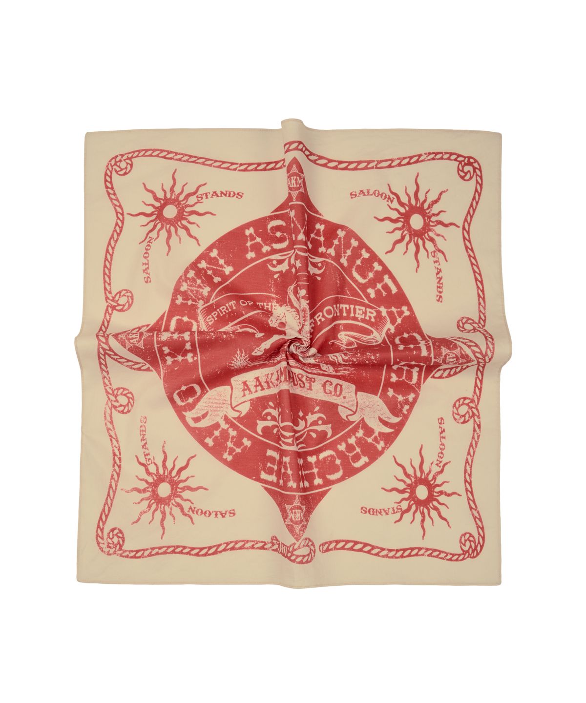 아캄(AAKAM) Western Signature Bandana (Ivory)