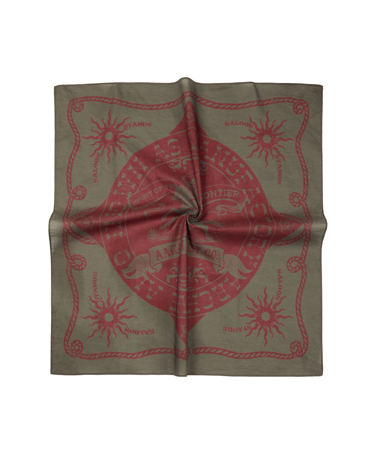 아캄(AAKAM) Western Signature Bandana (Olive)