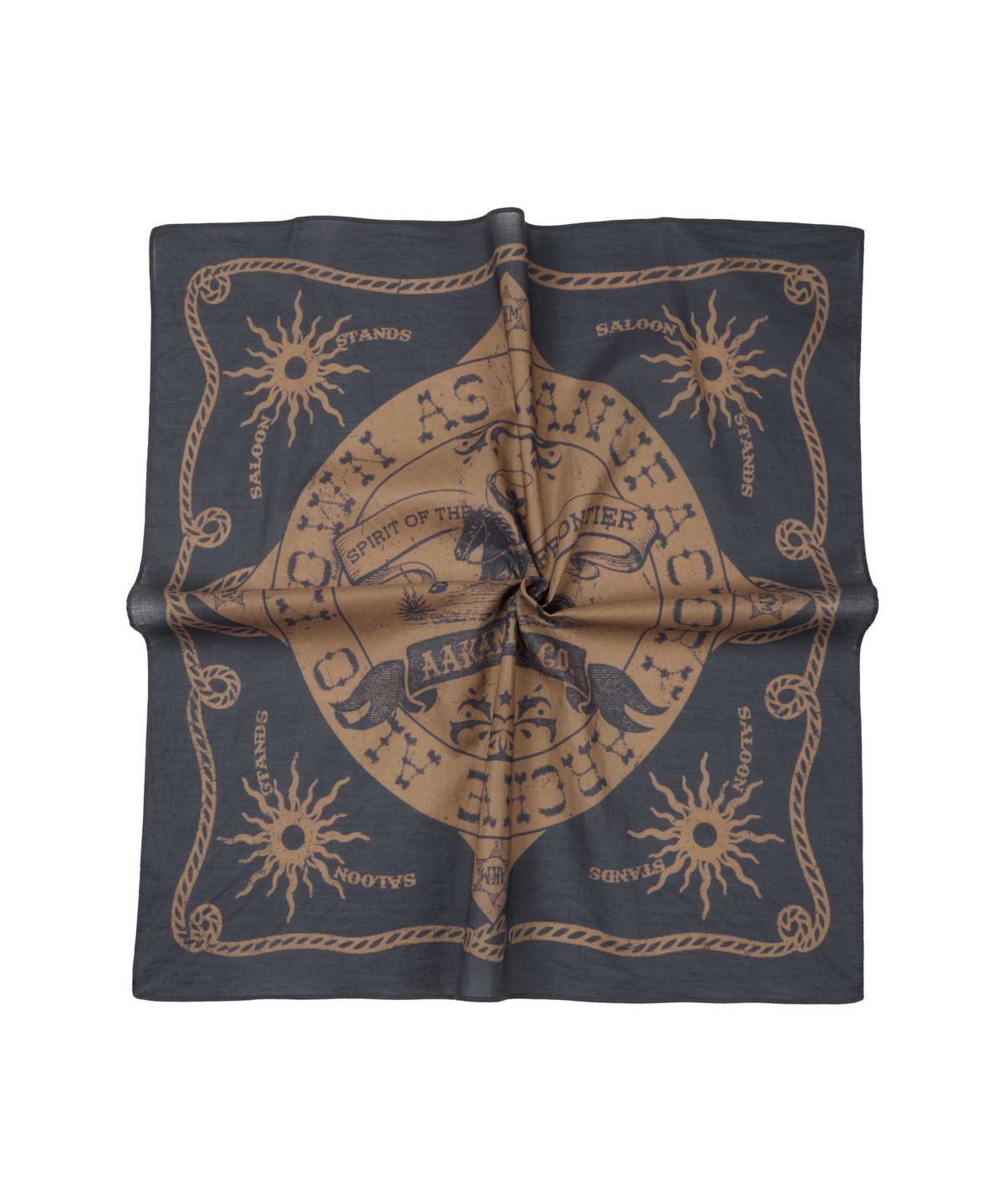 아캄(AAKAM) Western Signature Bandana (Navy)