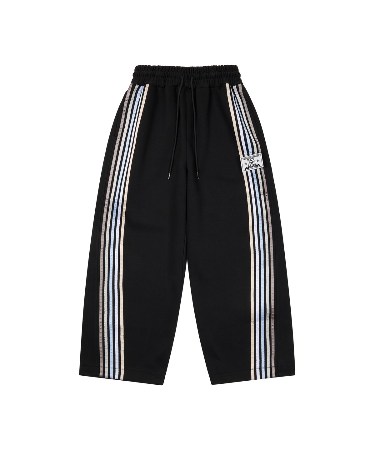아캄(AAKAM) Line Taped Track Pants (Black)