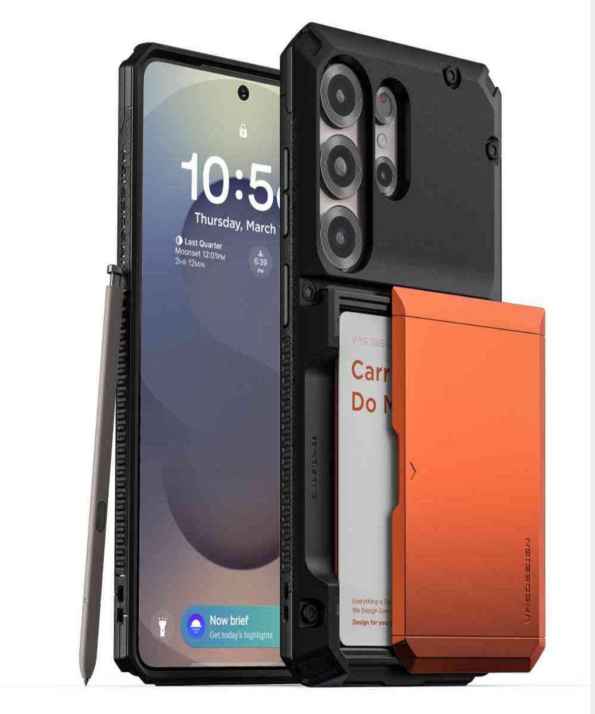 베루스(VRS DESIGN) 갤럭시S25 울트라 카드 수납 4장 러기드 범퍼 카드분실방지 케이스 담다글라이드 프로