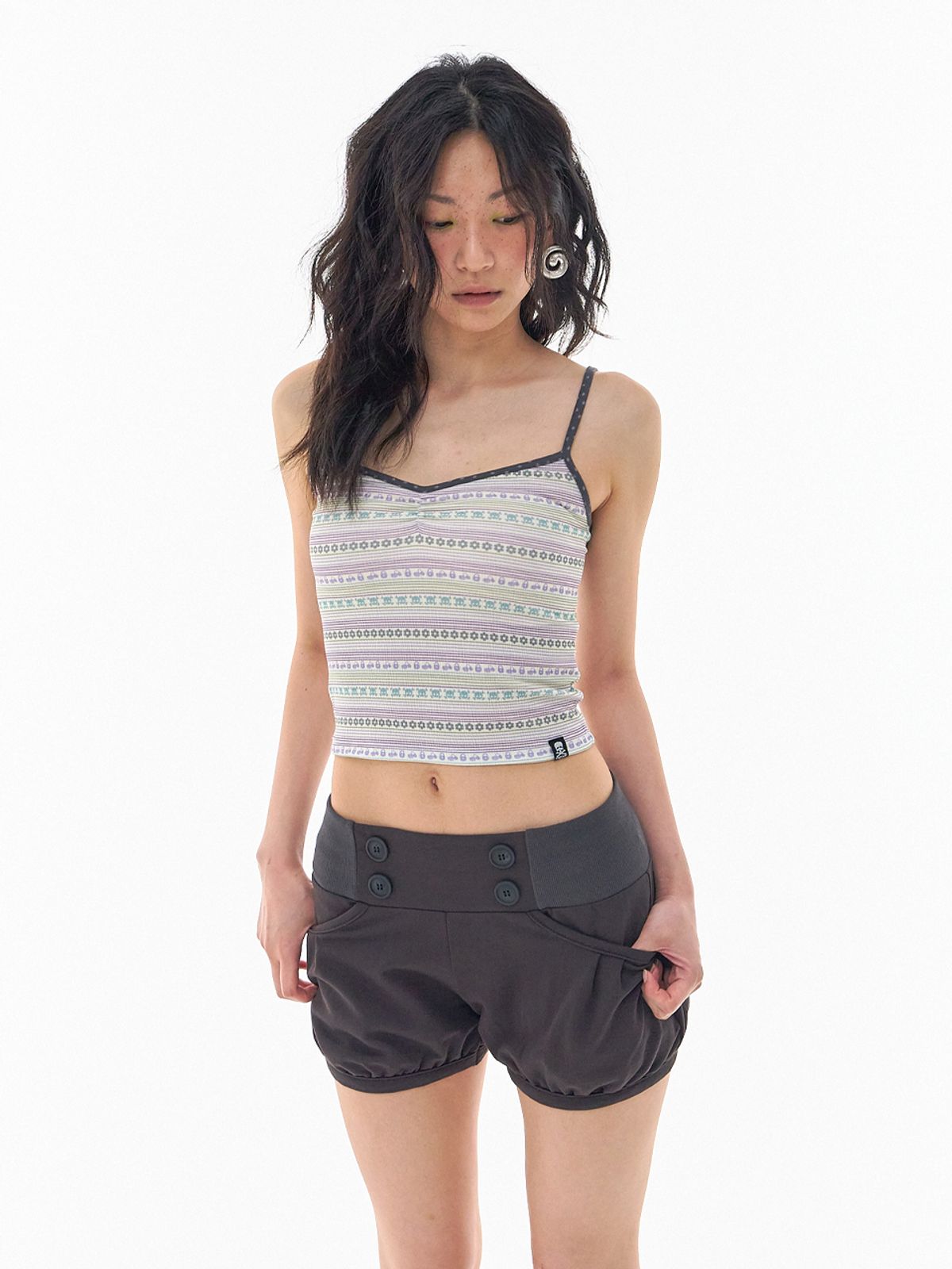 익스파이어드걸(EXPIRED GIRL) Mini Pumpkin Pants Charcoal