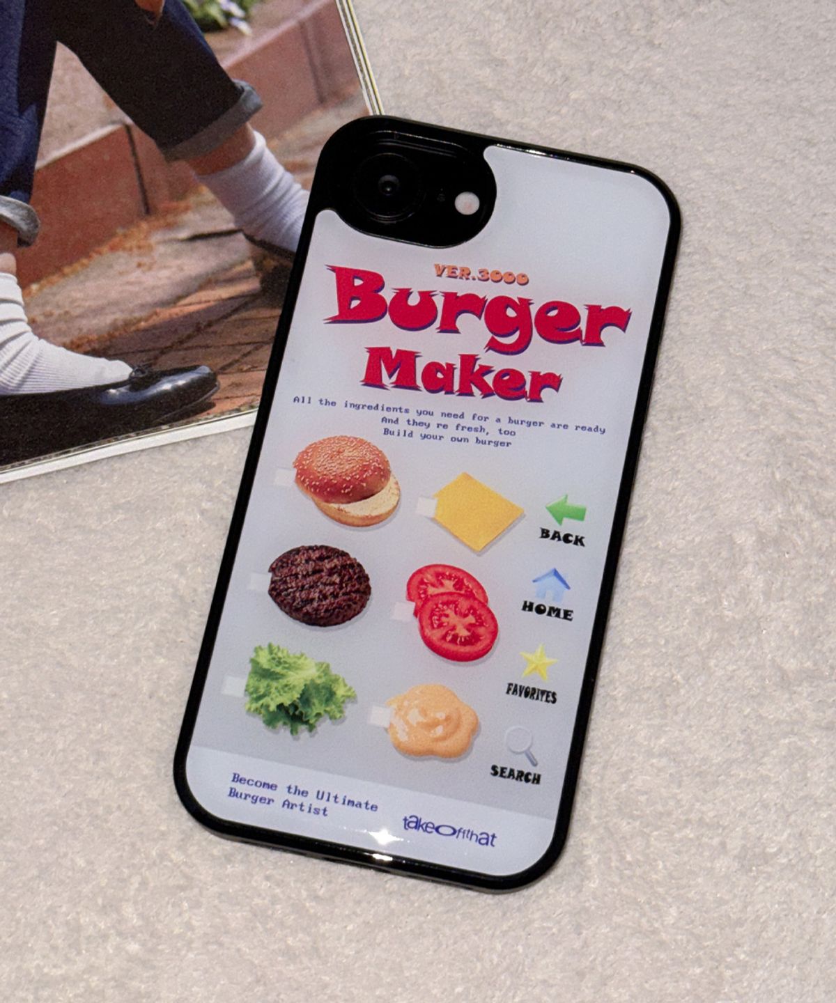 테이크오프댓(TAKEOFFTHAT) burger maker case (gray)