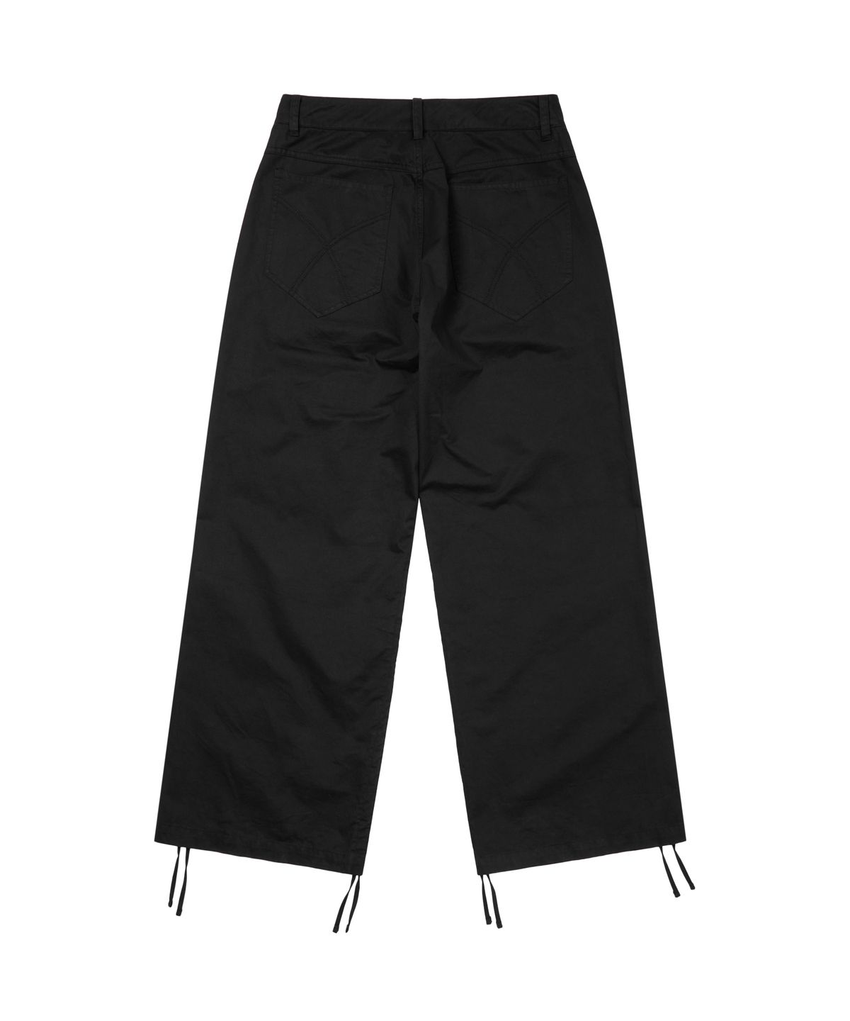 아캄(AAKAM) Shirring Utility Cargo Pants (Black)
