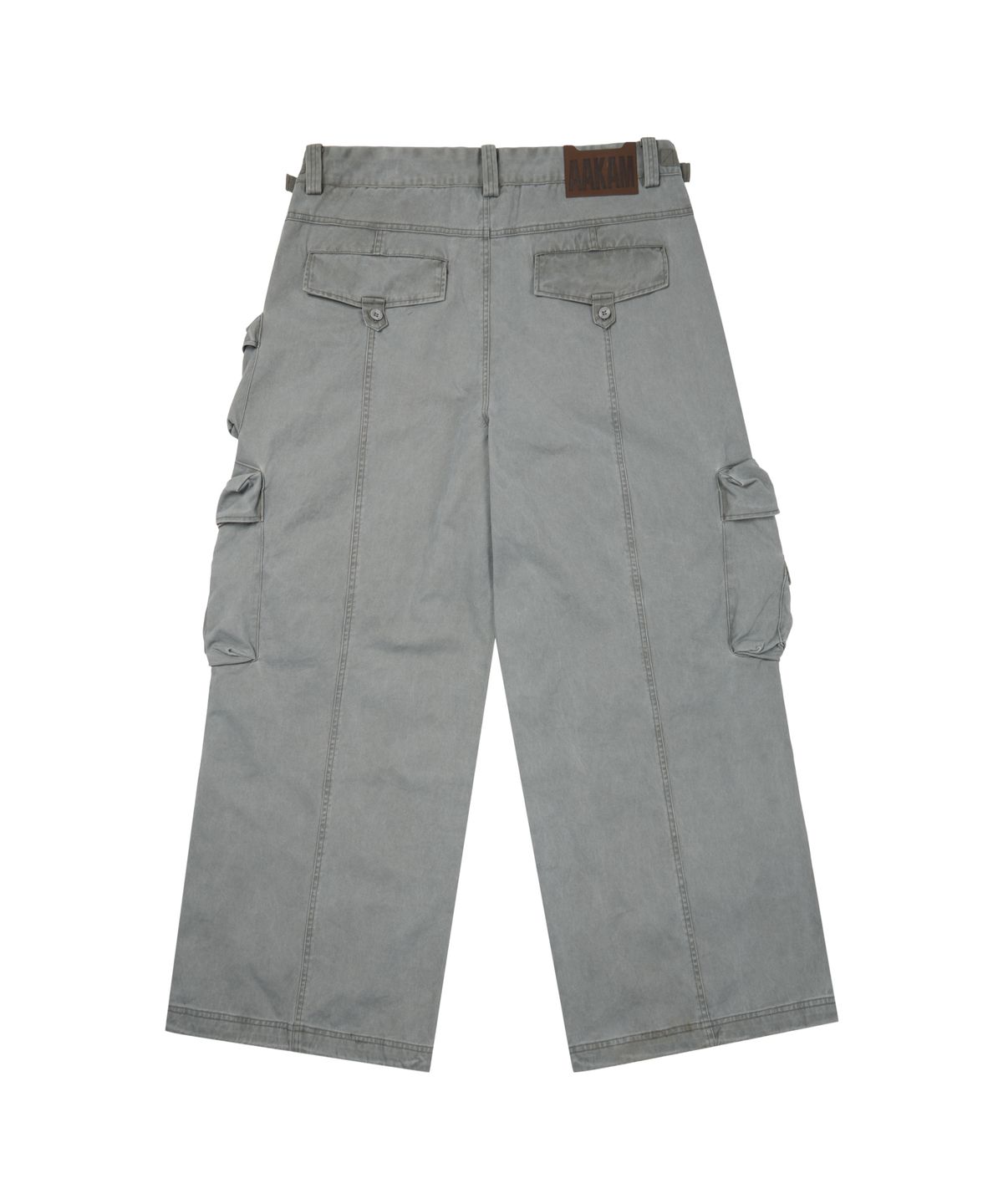 아캄(AAKAM) Heavy Cargo Shirring Pants (Gray)