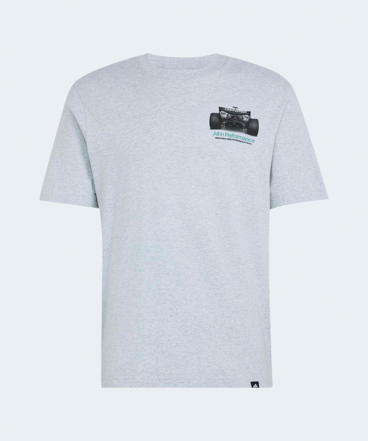 아디다스(ADIDAS) 메르세데스 AMG 페트로나스 F1 팀 그래픽 티셔츠 - 라이트그레이 / HY8001