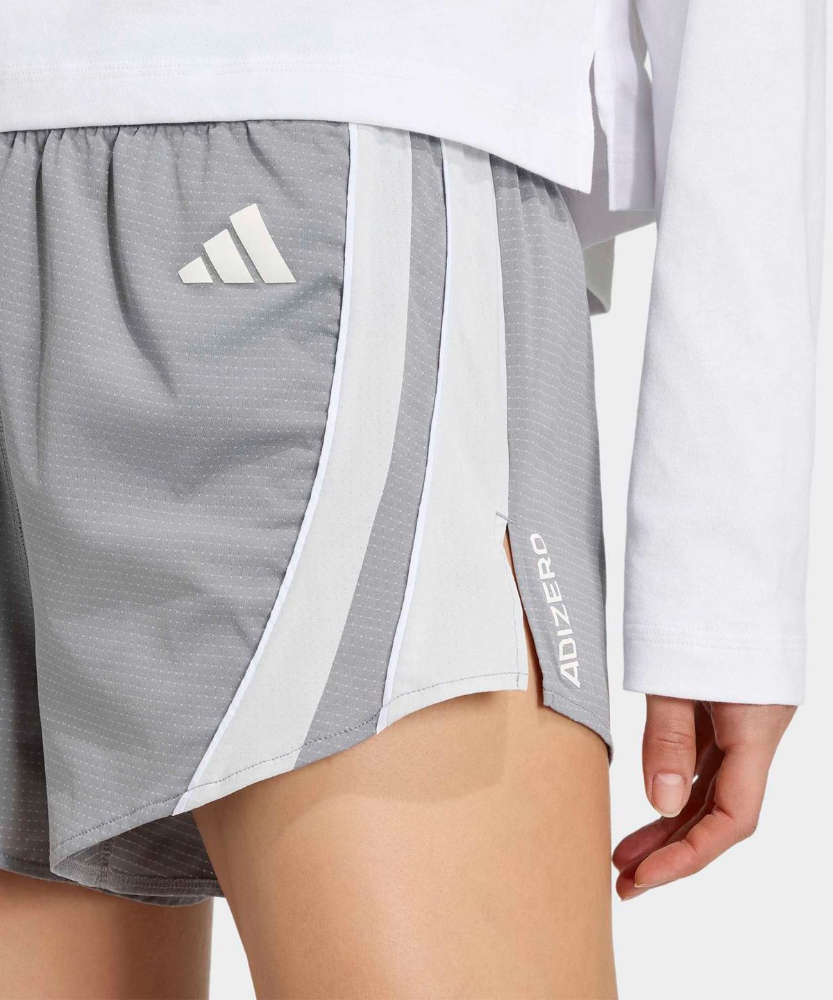 아디다스(ADIDAS) 아디제로 아카이브 러닝 쇼츠 - 그레이 / KT4854
