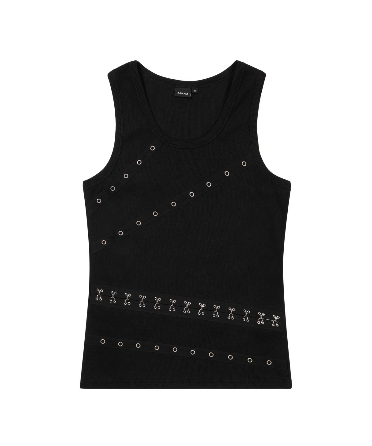 아캄(AAKAM) Metal Piercing Sleeveless (Black)