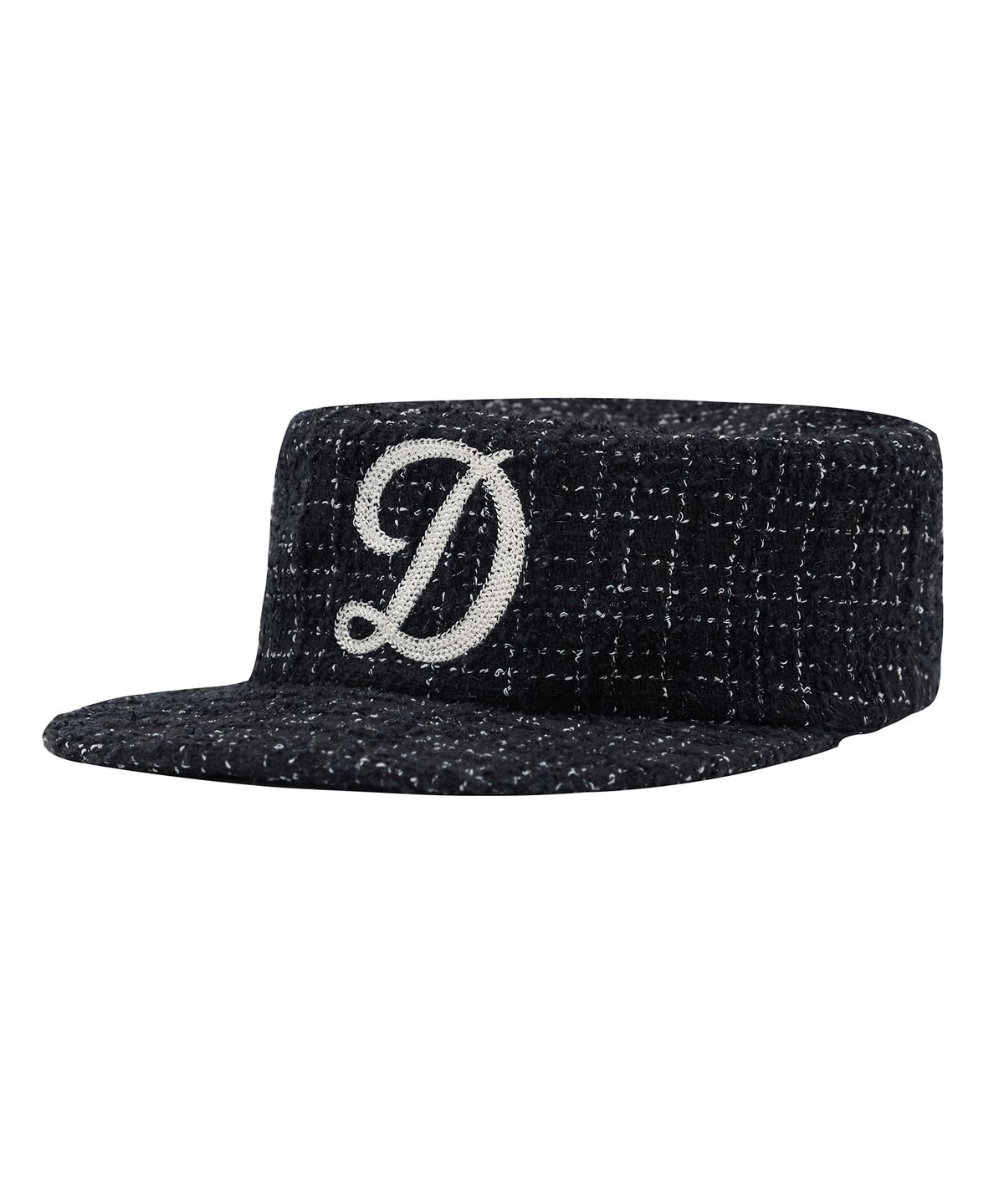 데프(DEF) PILLBOX CAP TWEED BLACK