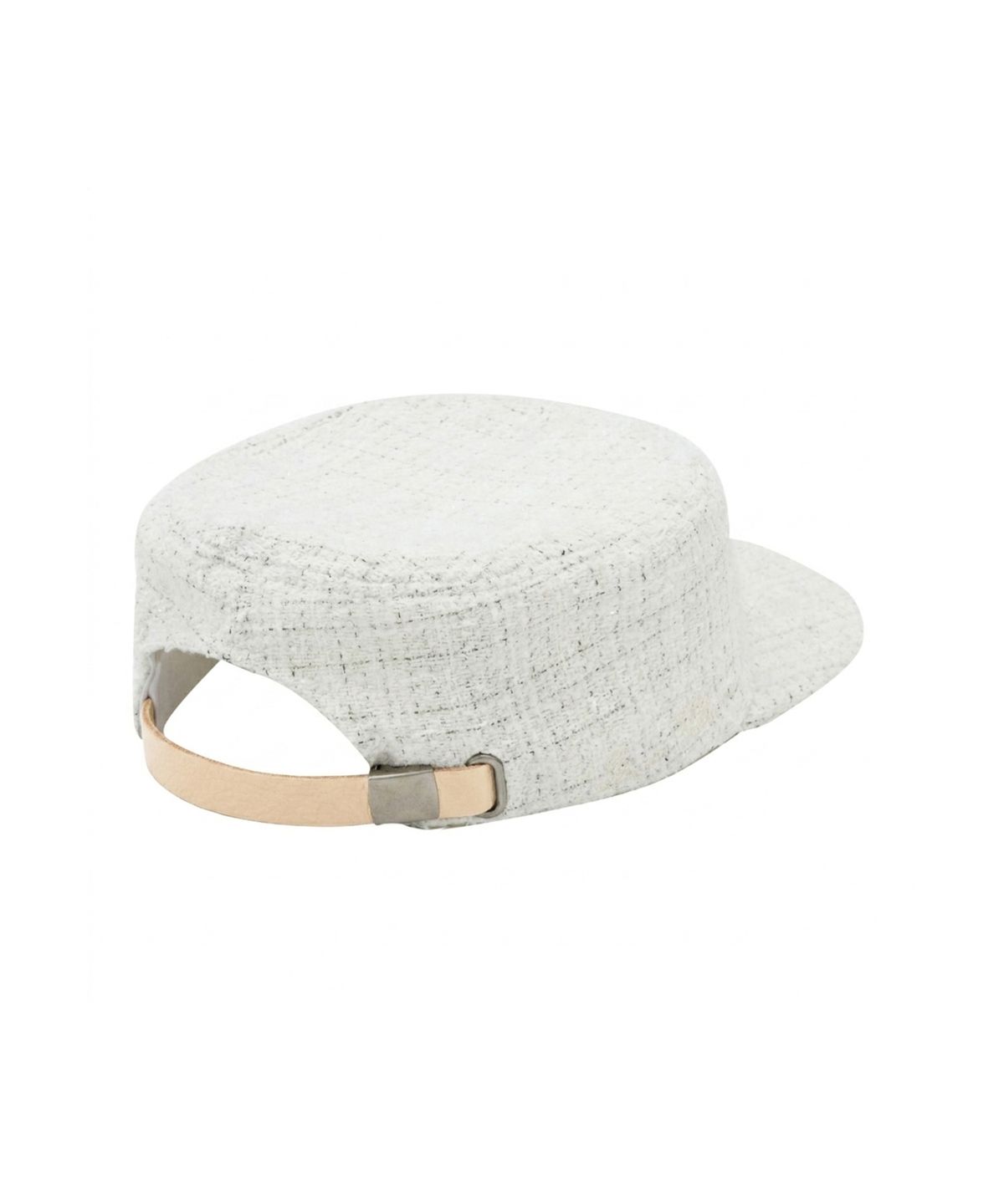 데프(DEF) PILLBOX CAP TWEED WHITE