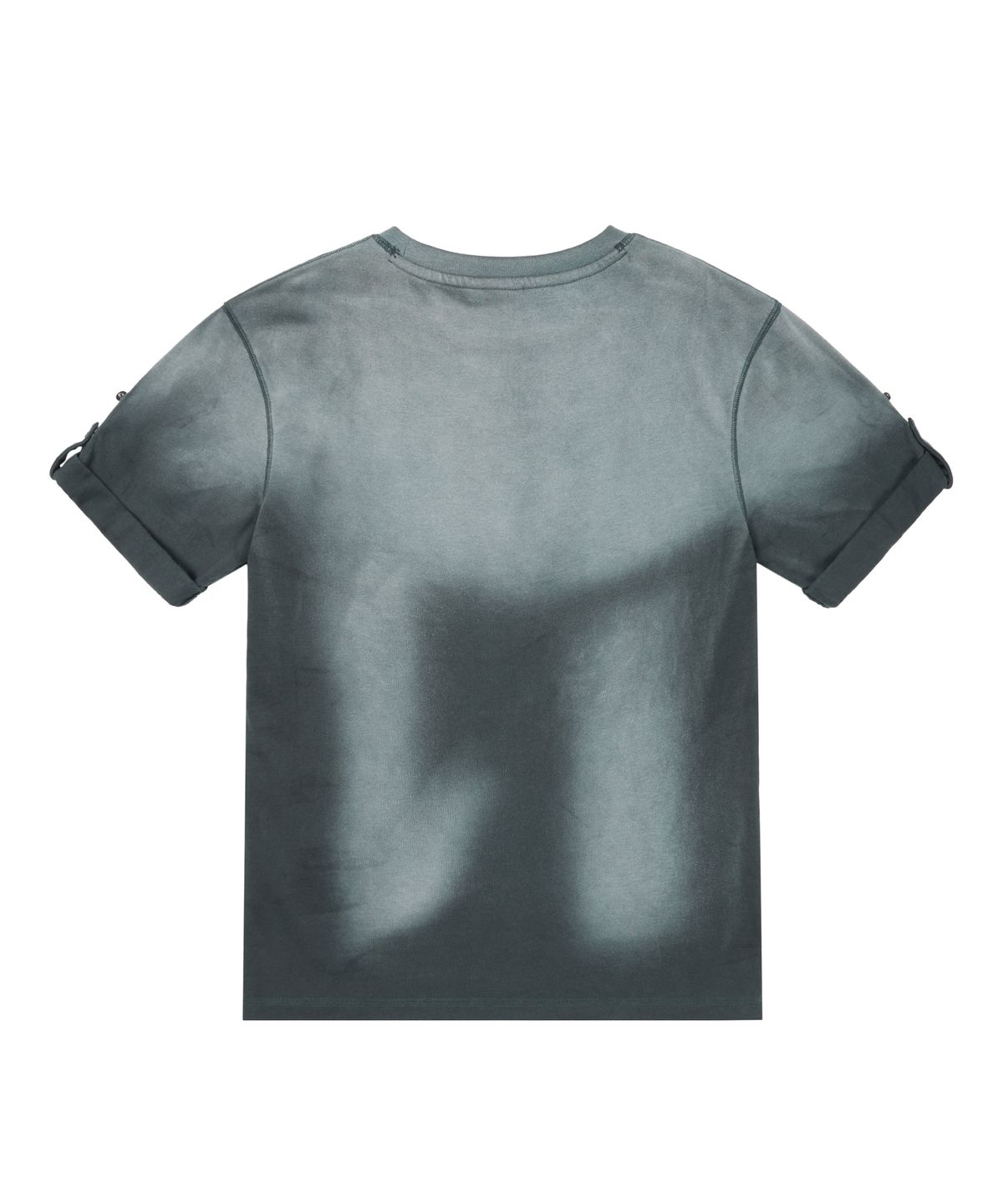 아캄(AAKAM) Dirty Mist Roll-up Half Top (Navy)