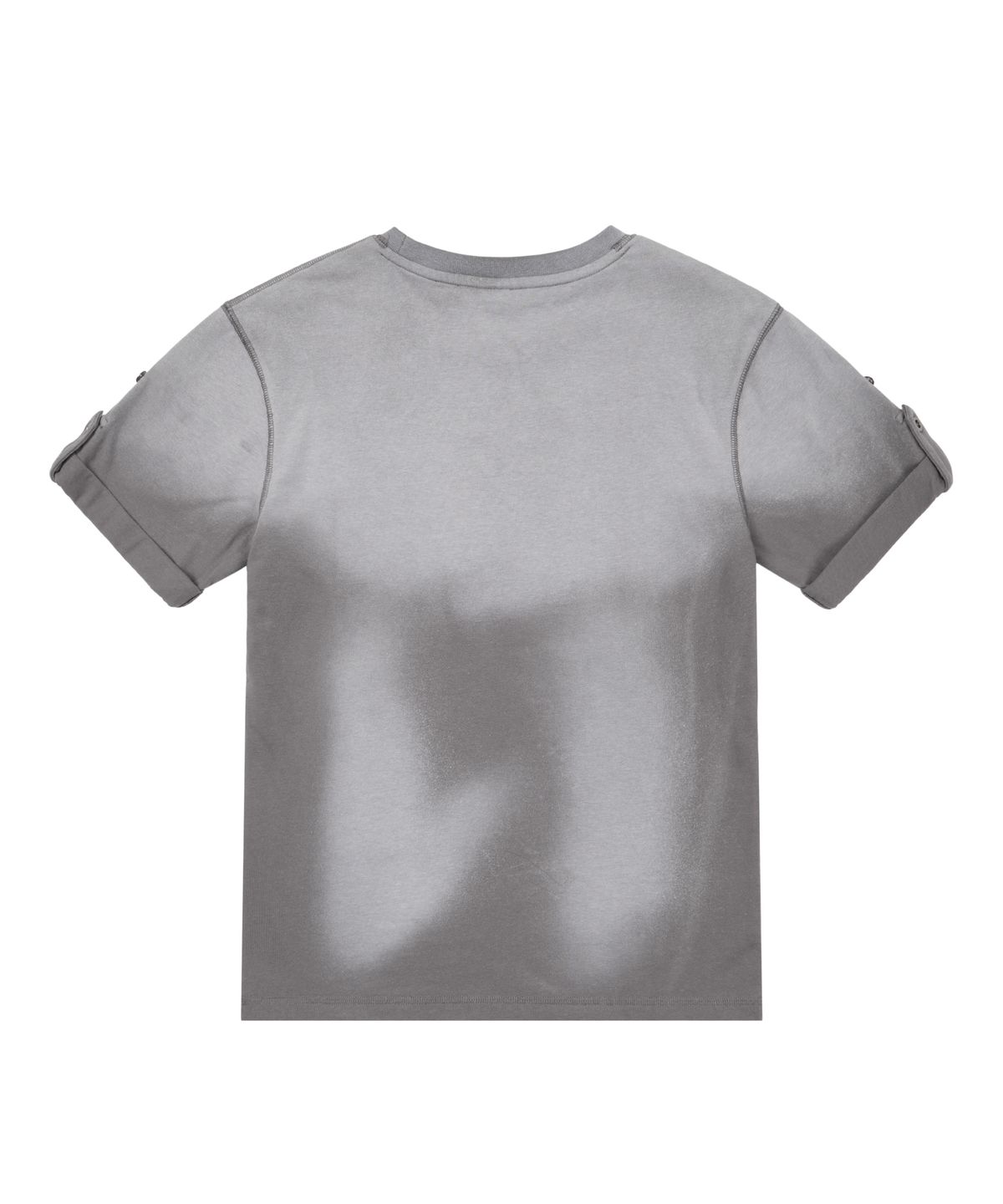 아캄(AAKAM) Dirty Mist Roll-up Half Top (Dark Gray)