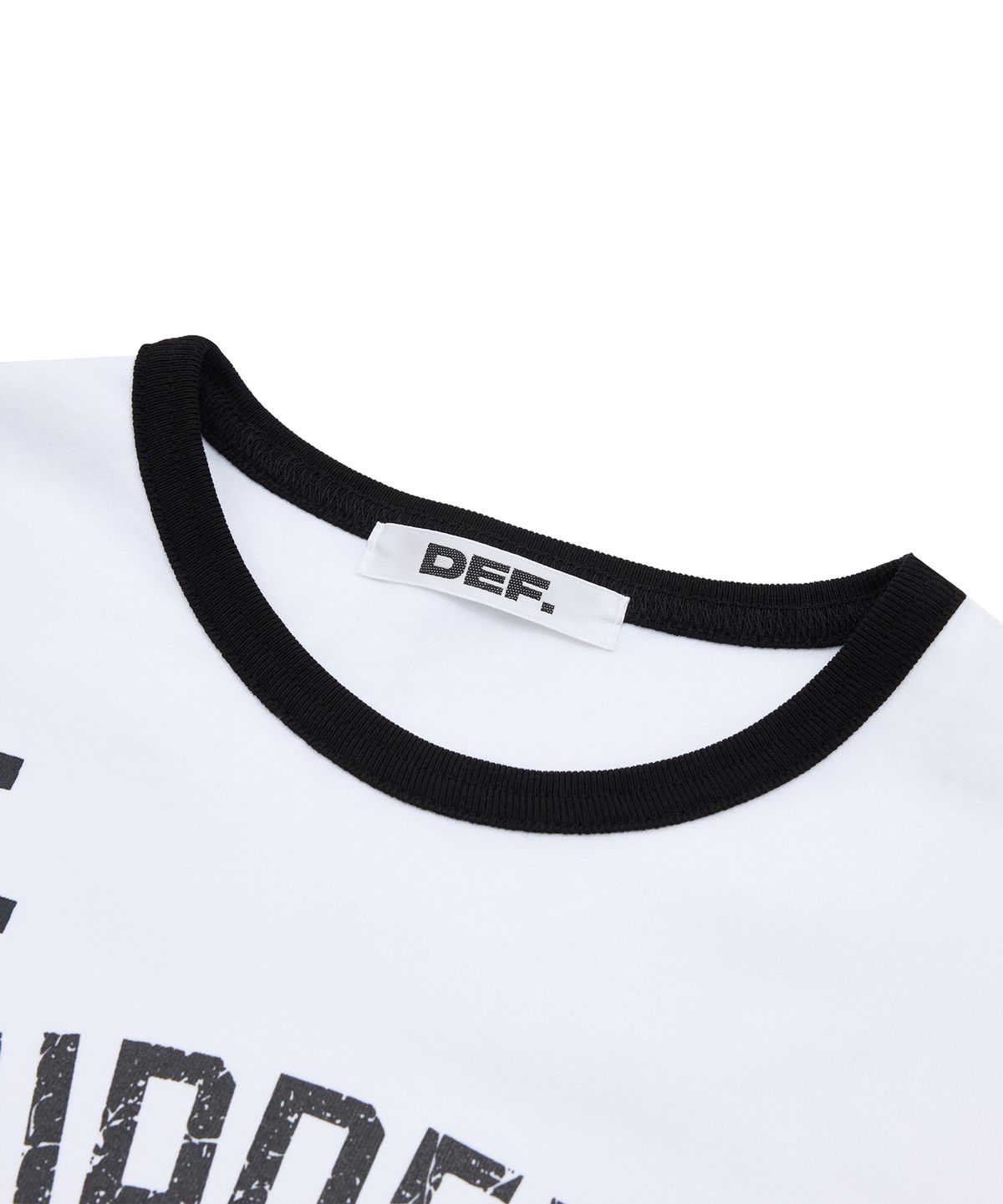 데프(DEF) DEF HIDDEN EMOTION CLUB 1/2 TEE WHITE