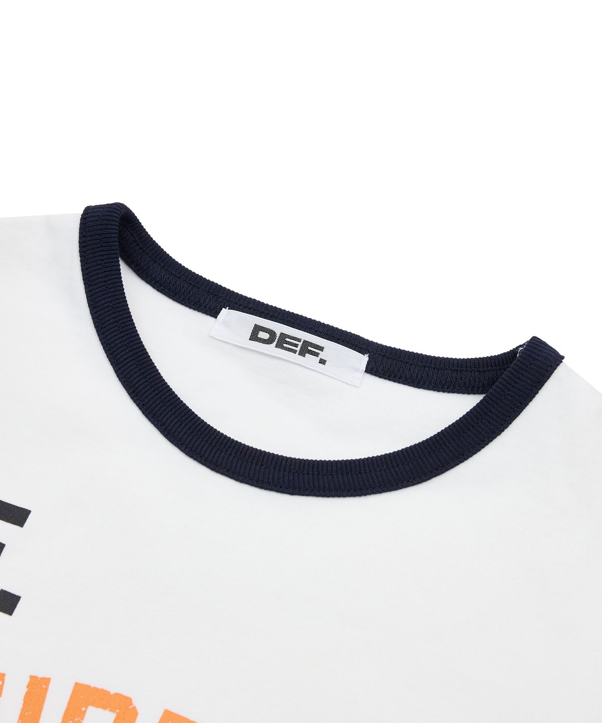 데프(DEF) DEF HIDDEN EMOTION CLUB 1/2 TEE IVORY