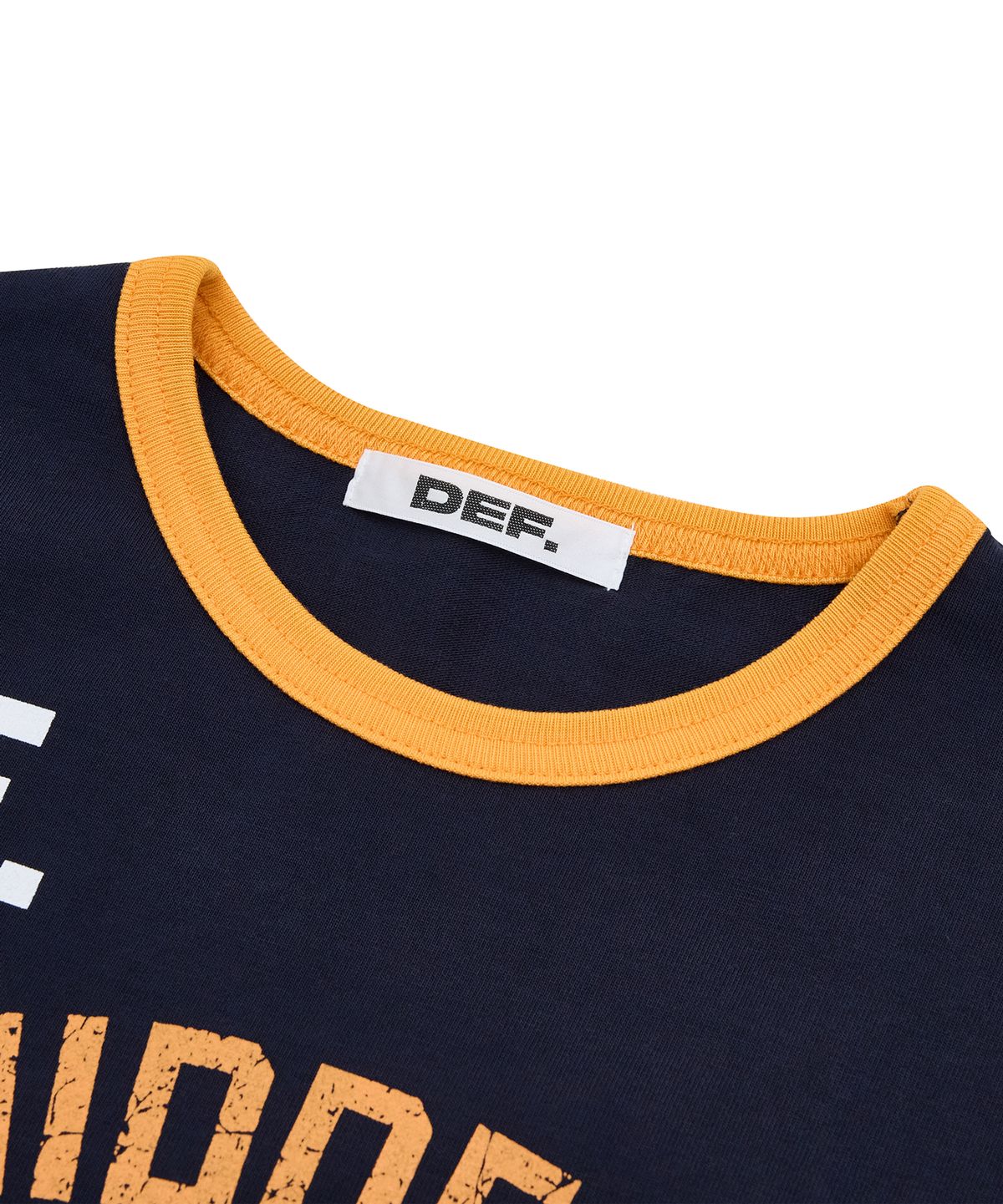 데프(DEF) DEF HIDDEN EMOTION CLUB 1/2 TEE NAVY