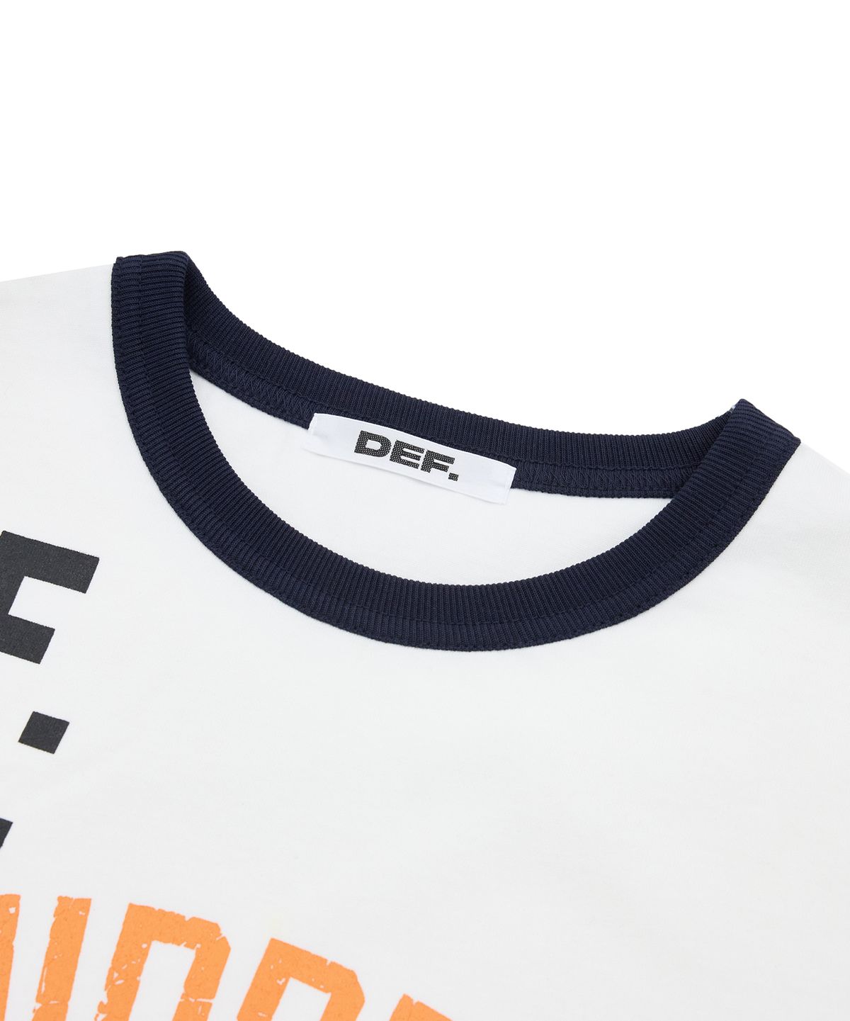데프(DEF) DEF WOMEN HIDDEN EMOTION CLUB 1/2 TEE IVORY