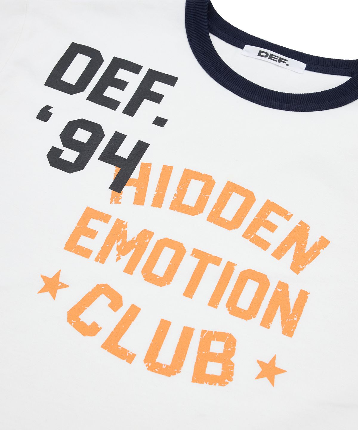 데프(DEF) DEF WOMEN HIDDEN EMOTION CLUB 1/2 TEE IVORY
