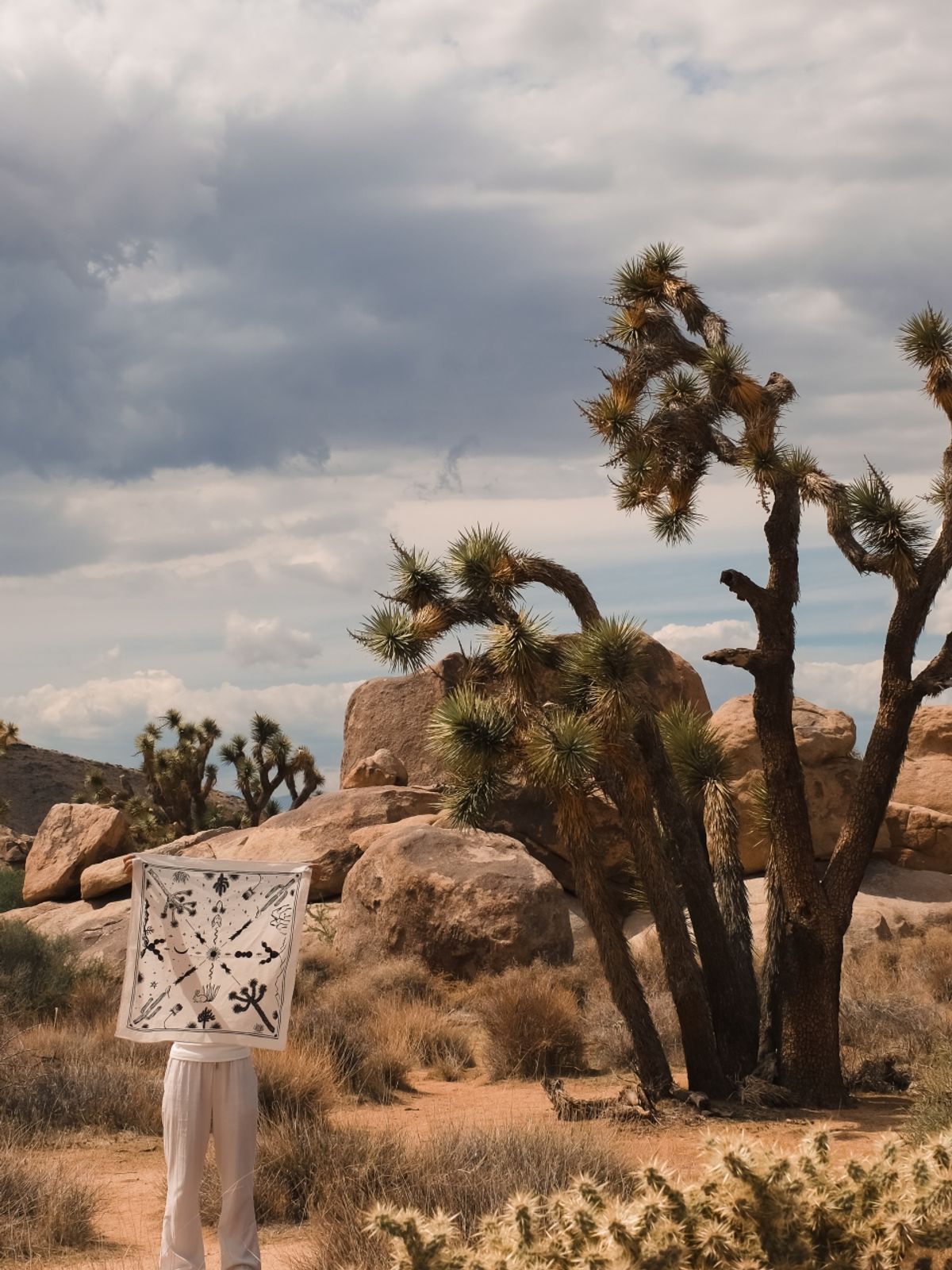 멧앤멜(MATT AND MEL) [스카프] Joshua Tree - White