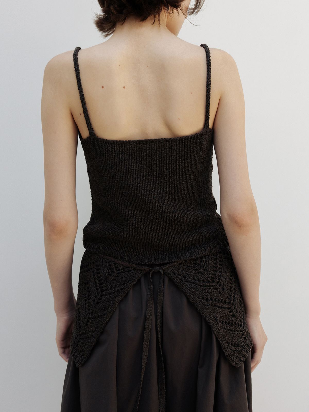 모이아(MOIA) layered knit belt (soil brown)