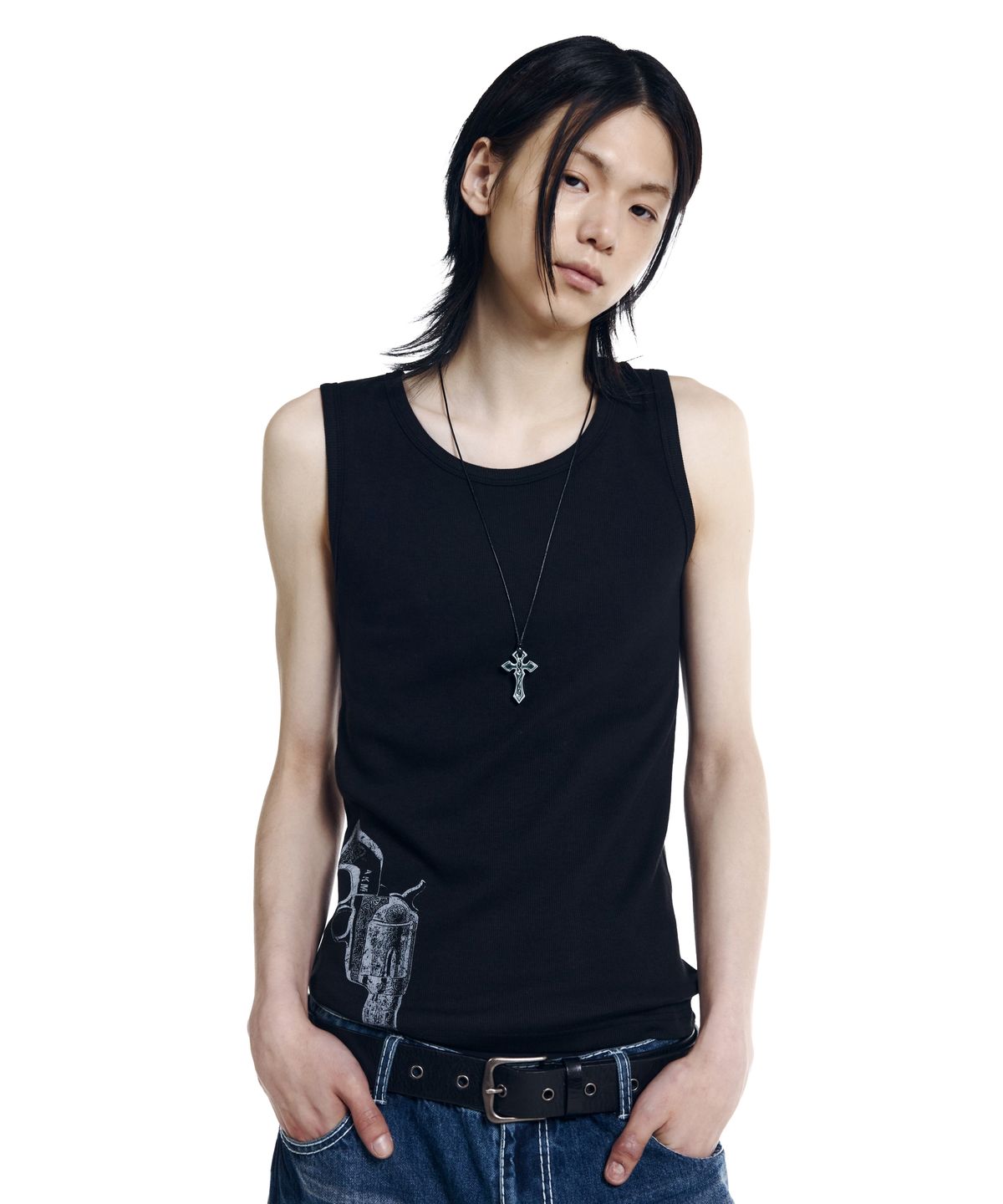 아캄(AAKAM) Gunslinger Sleeveless (Black)