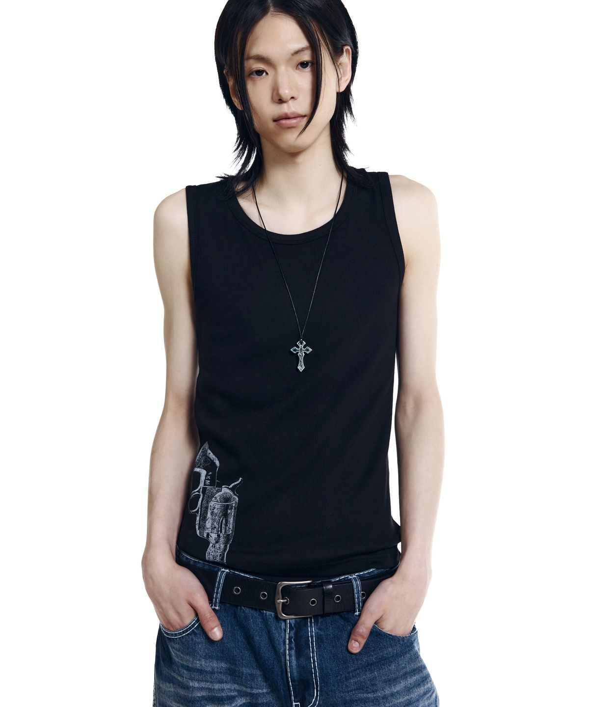 아캄(AAKAM) Gunslinger Sleeveless (Black)