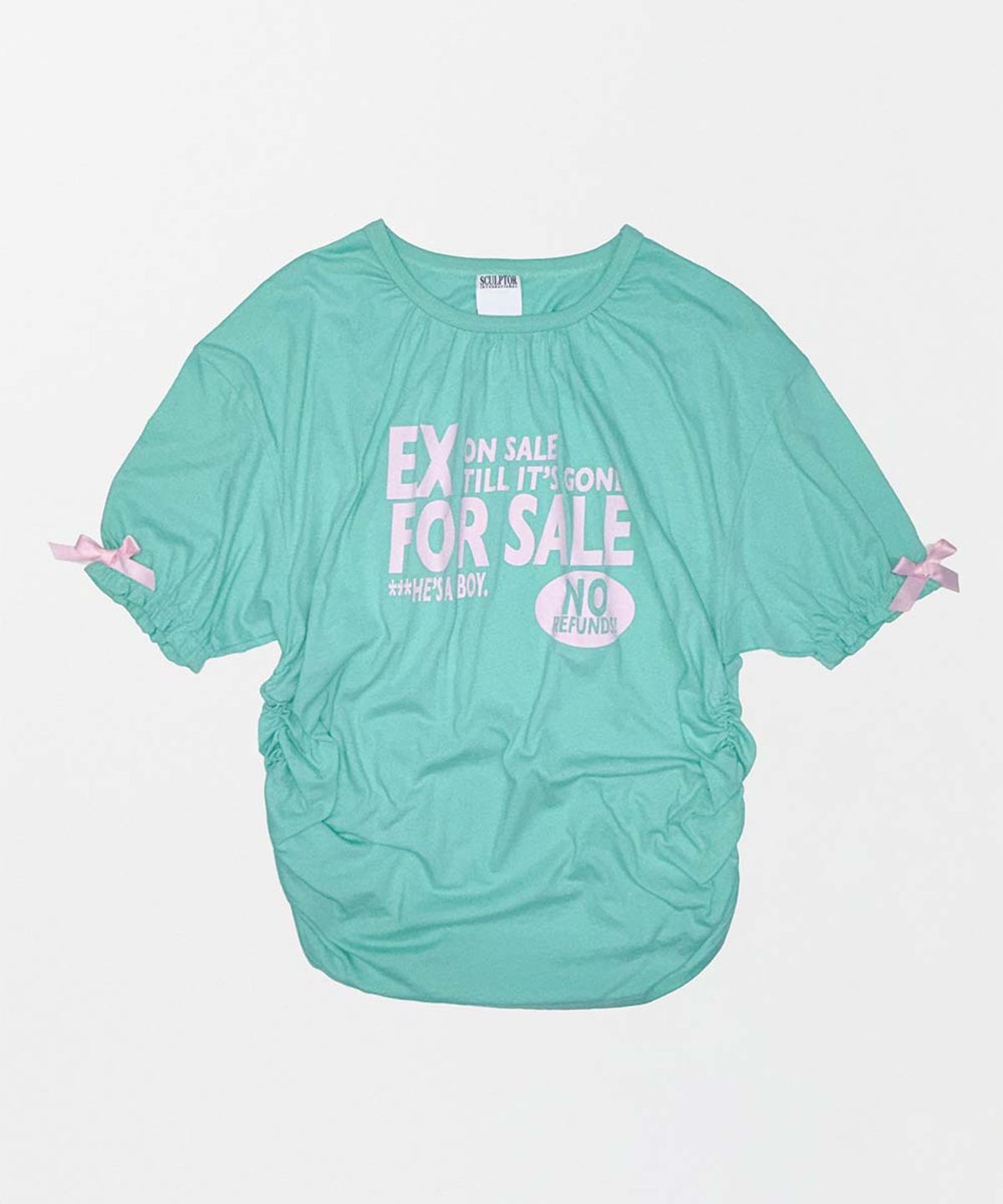스컬프터(SCULPTOR) Garage Shirring Tee Mint
