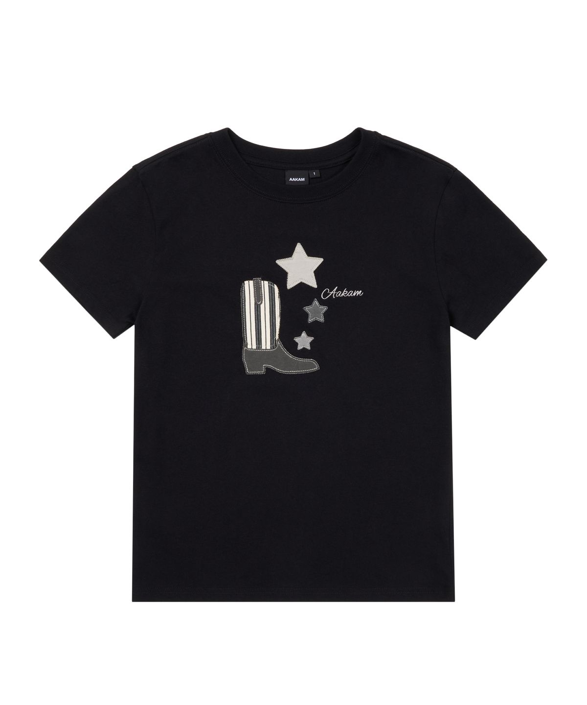 아캄(AAKAM) Western Boots Half Top (Black)