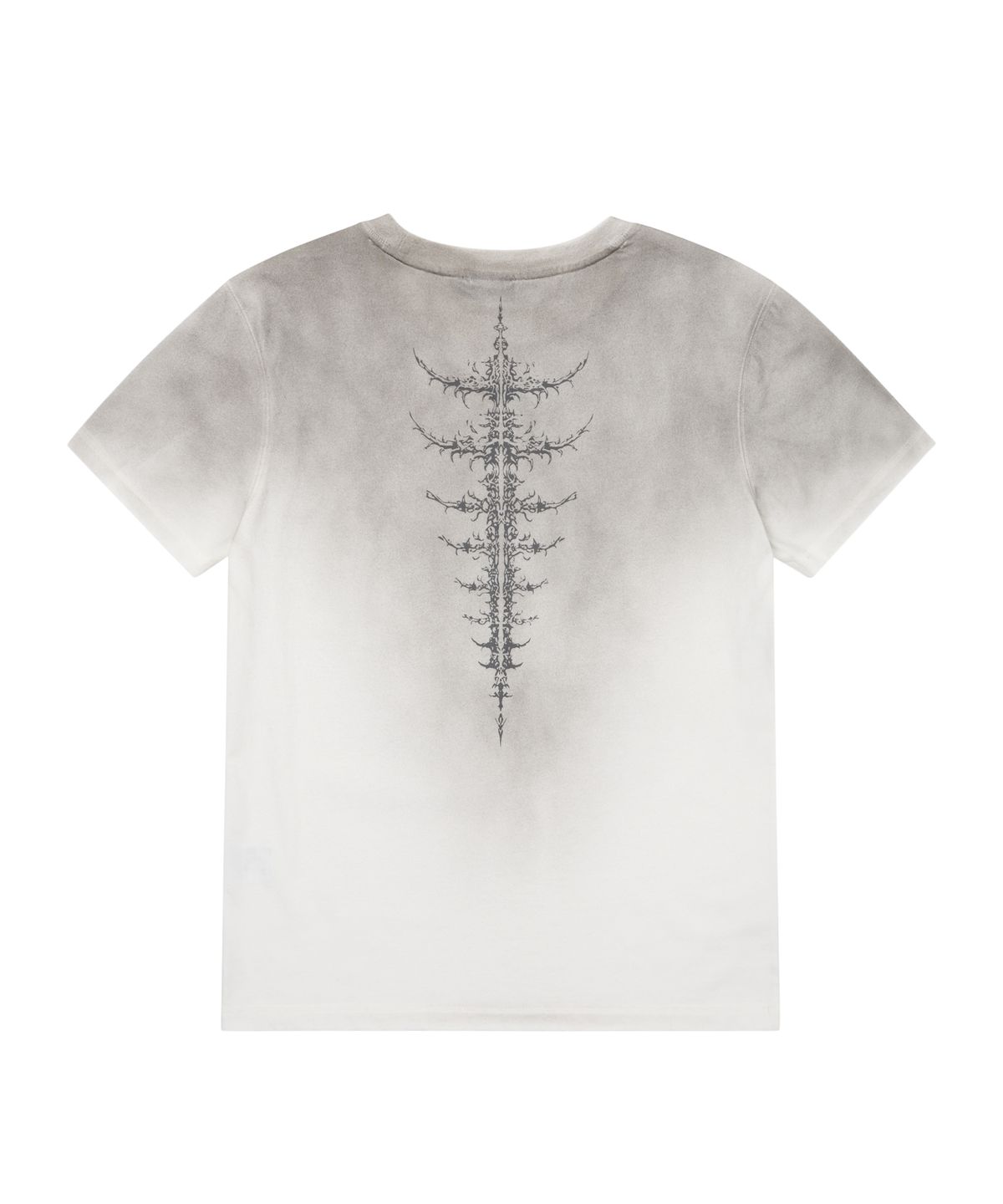 아캄(AAKAM) Dirty Spray Bone Half Top (White)