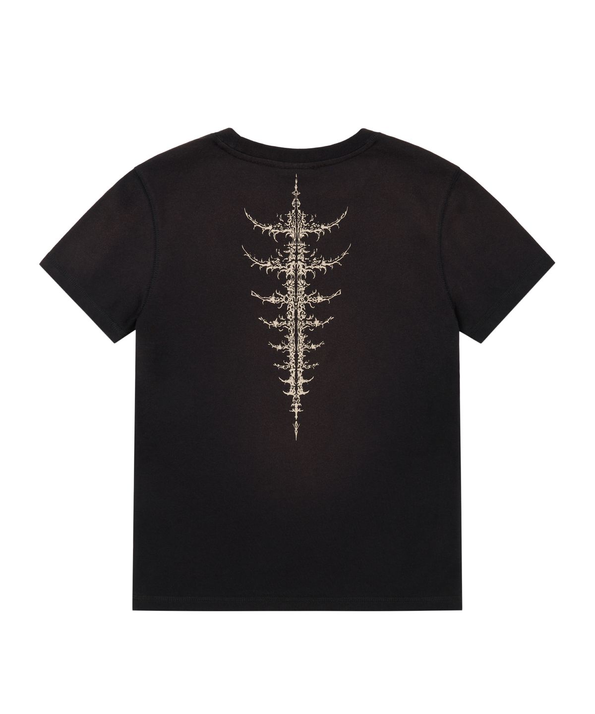 아캄(AAKAM) Dirty Spray Bone Half Top (Black)