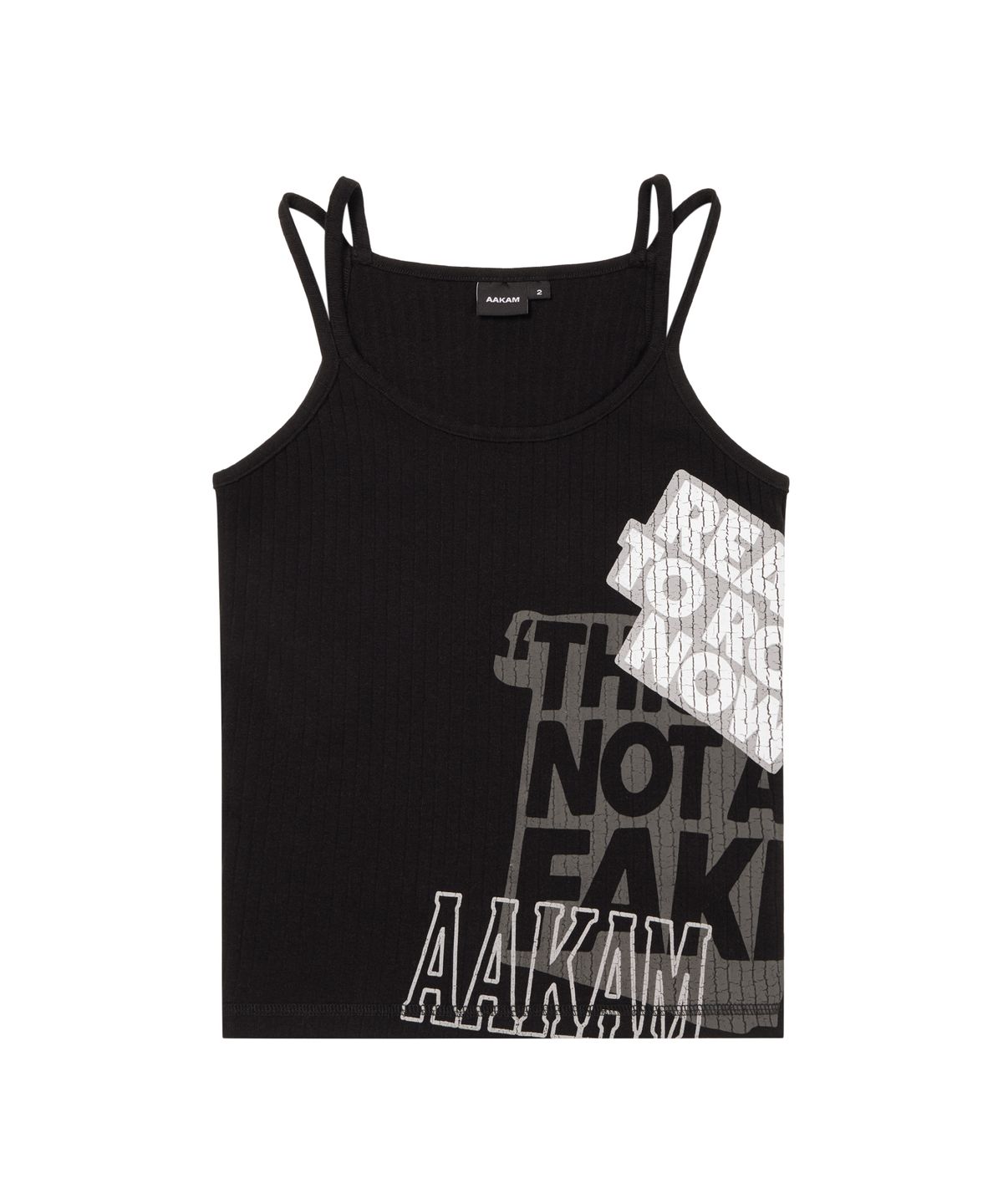 아캄(AAKAM) Double String Sleeveless (Black)