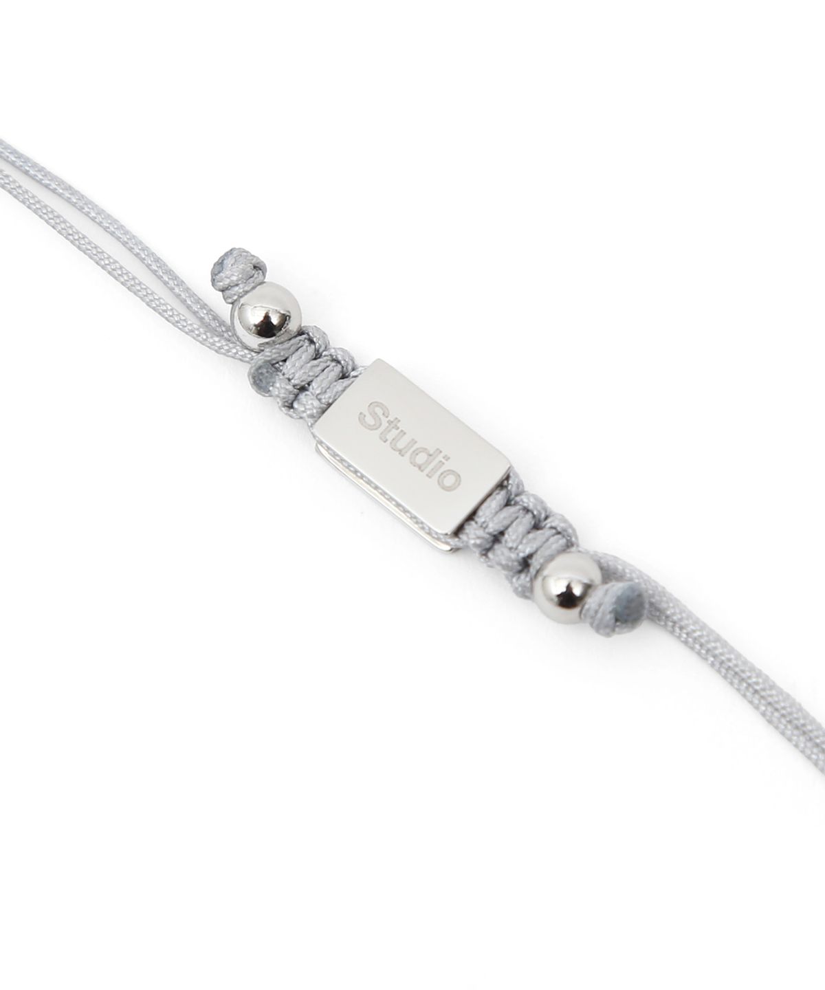 언더컨트롤 스튜디오(UNDERCONTROL STUDIO) 스테인리스 스틸 비즈 사이즈 조절 여성 팔찌 STAINLESS BEAD BRACELET / SILVER