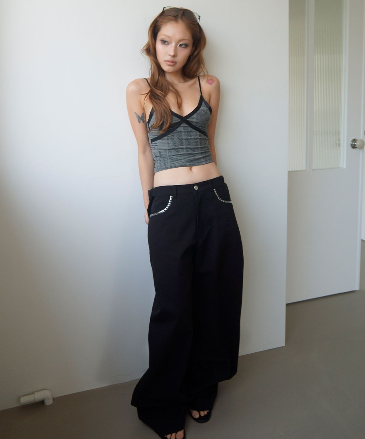 웨이브걸(WAVEGIRL) Crucifixion Pants (2COLOR)