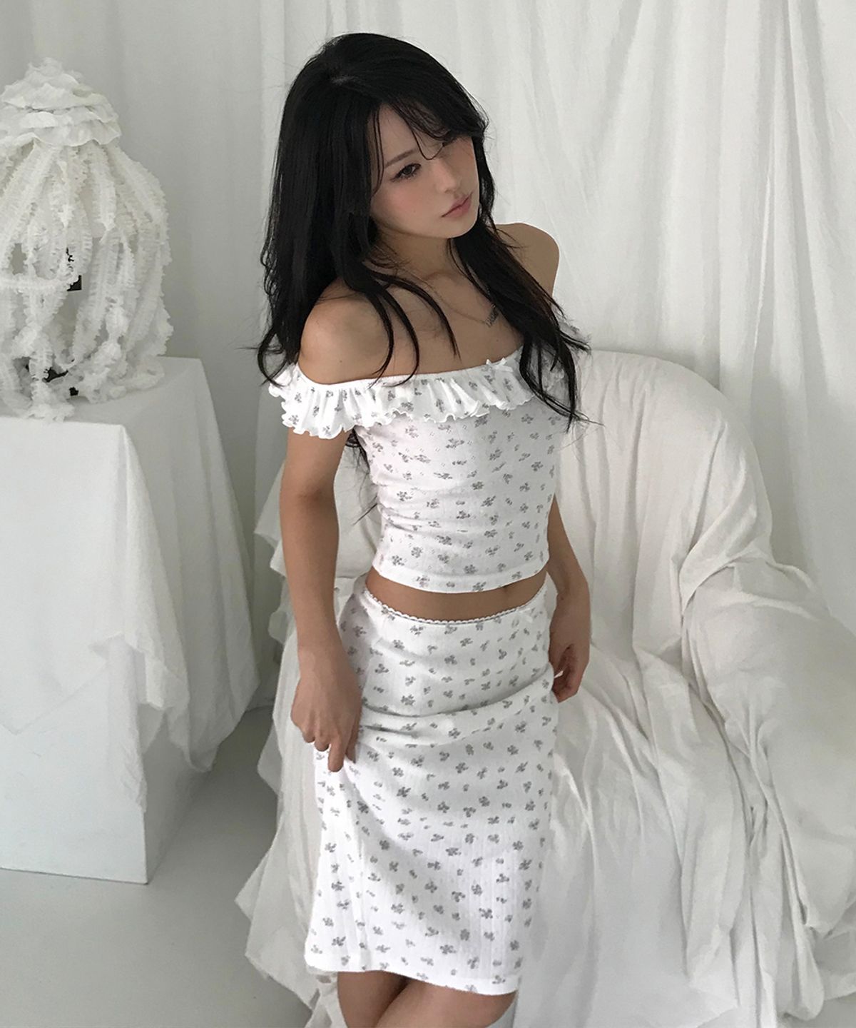 웨이브걸(WAVEGIRL) Molly skirt (2COLOR)