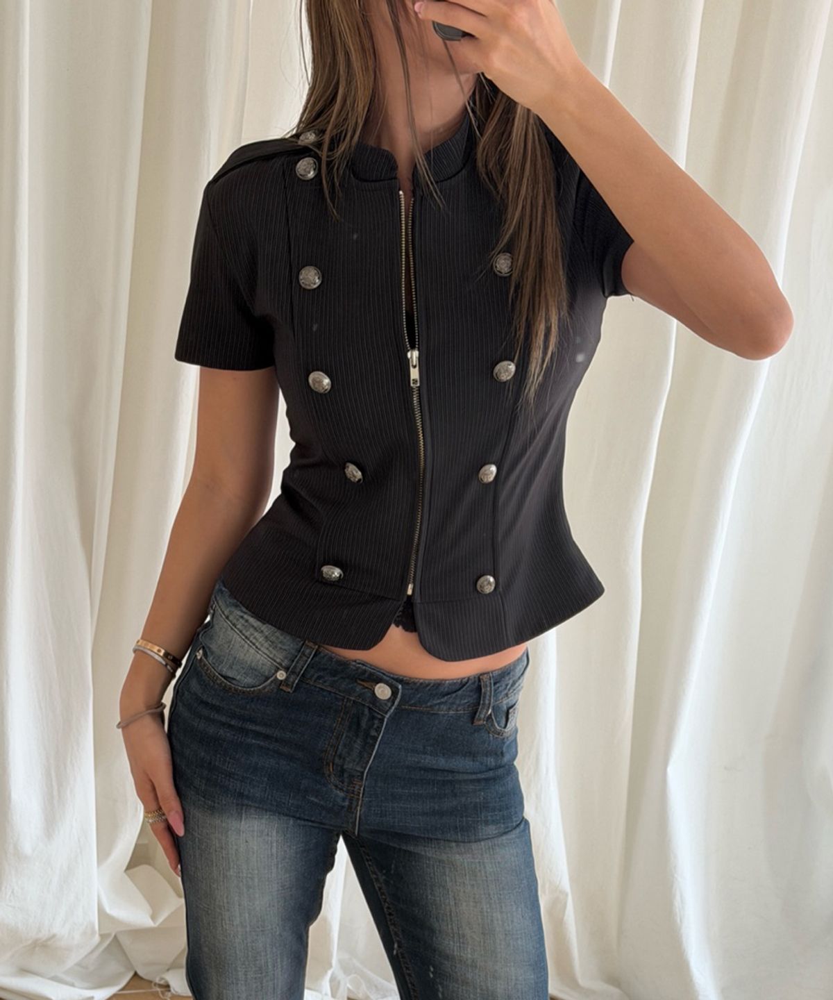 웨이브걸(WAVEGIRL) Napoleon jacket (2COLOR)