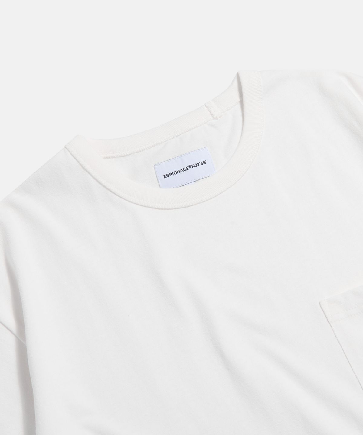 에스피오나지(ESPIONAGE) (Standard Fit) Surfin Pocket Tee Off White